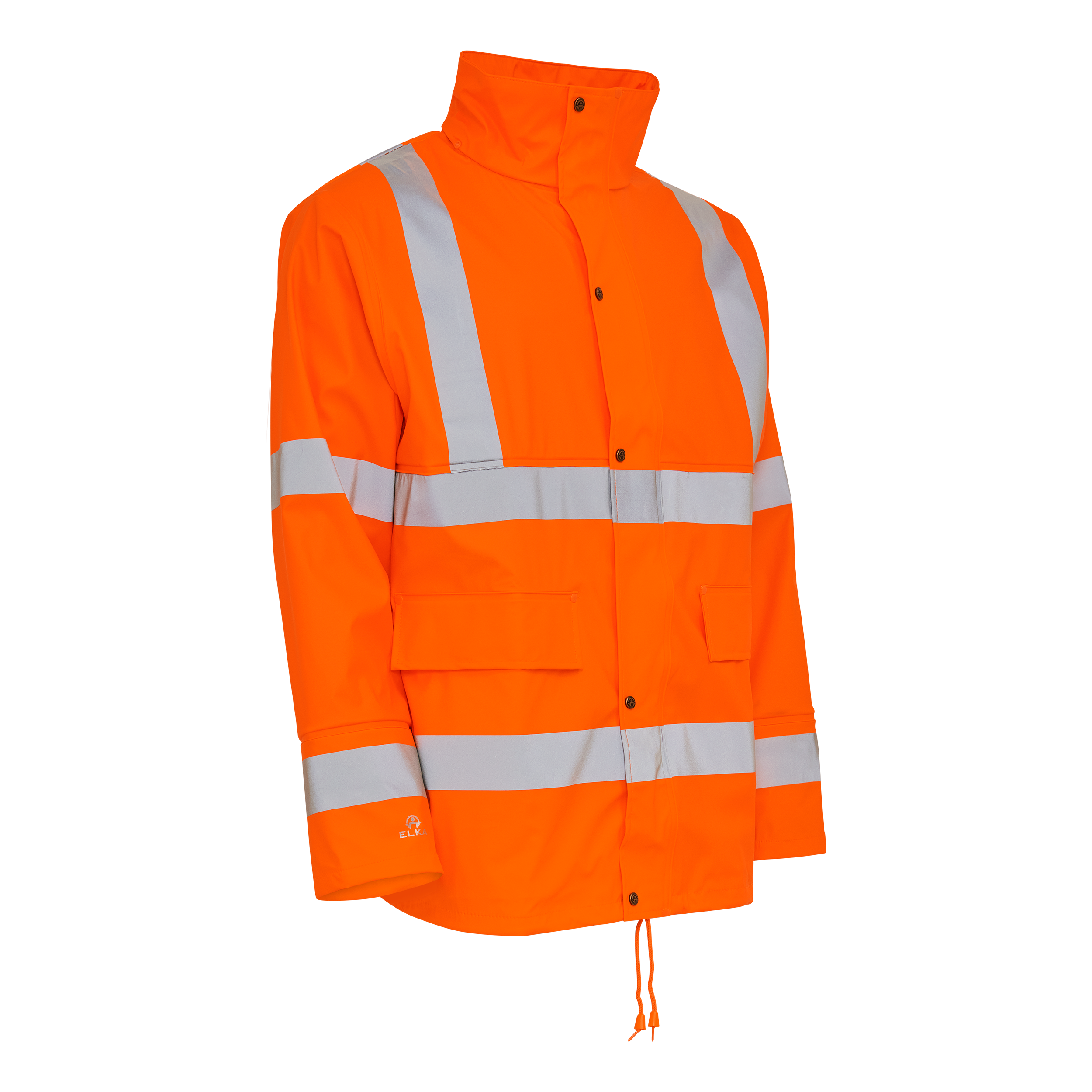 ELKA Dry Zone Visible PU Regnjakke Hi-Vis med refleksstriber