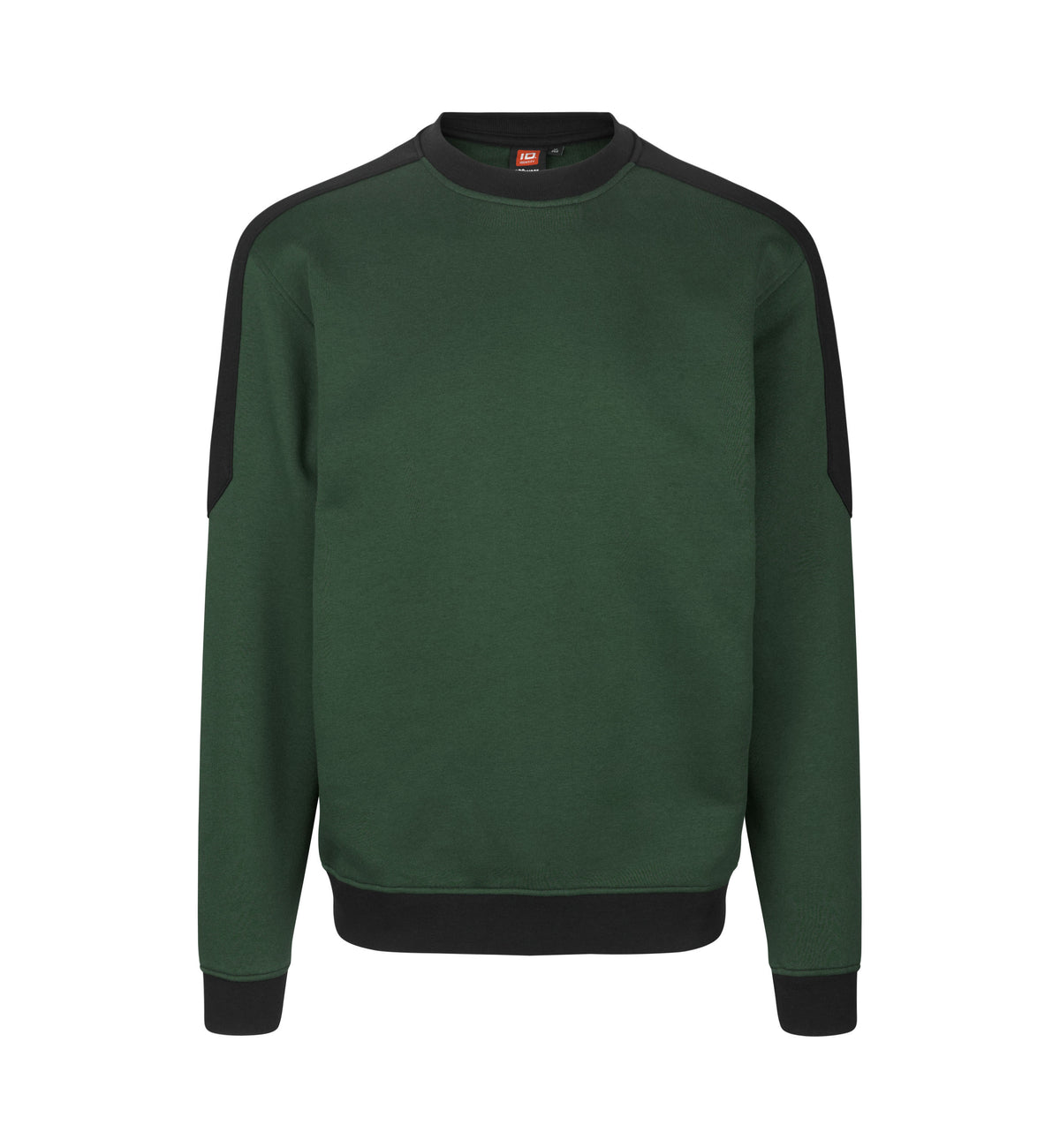 ID PRO Wear sweatshirt | kontrast - Flaskegrøn [C-590] / XS