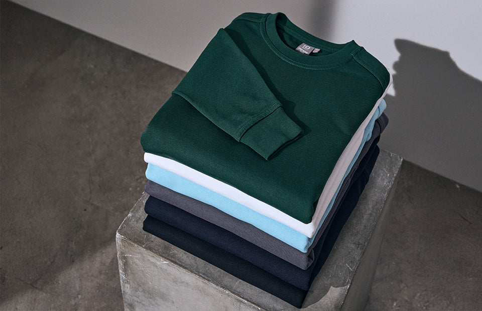 ID PRO Wear CARE sweatshirt | ubørstet - Flaskegrøn [C-590] / XS