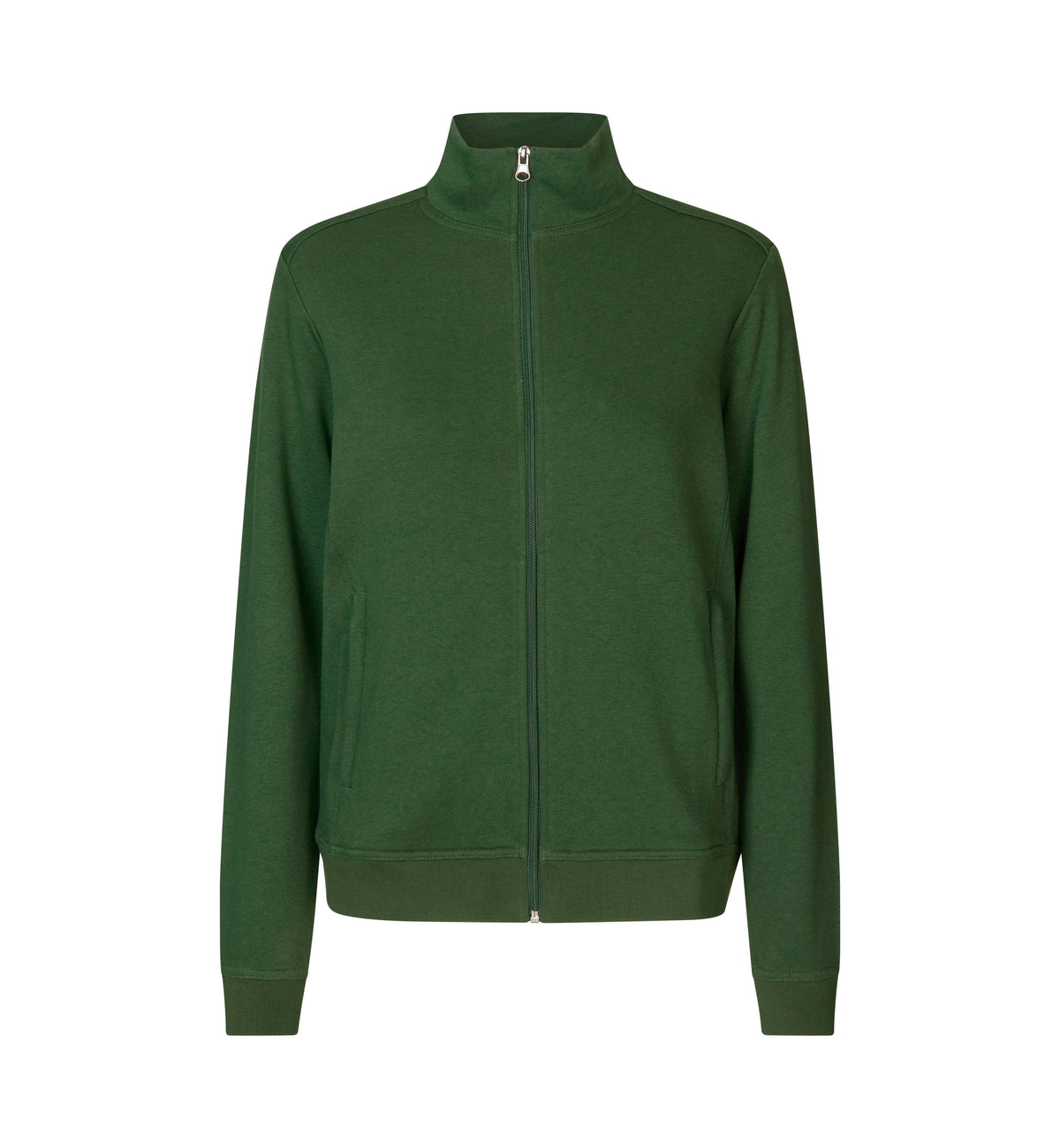 ID PRO Wear CARE sweat| ubørstet | ¼ zip - Flaskegrøn [C-590] / XS