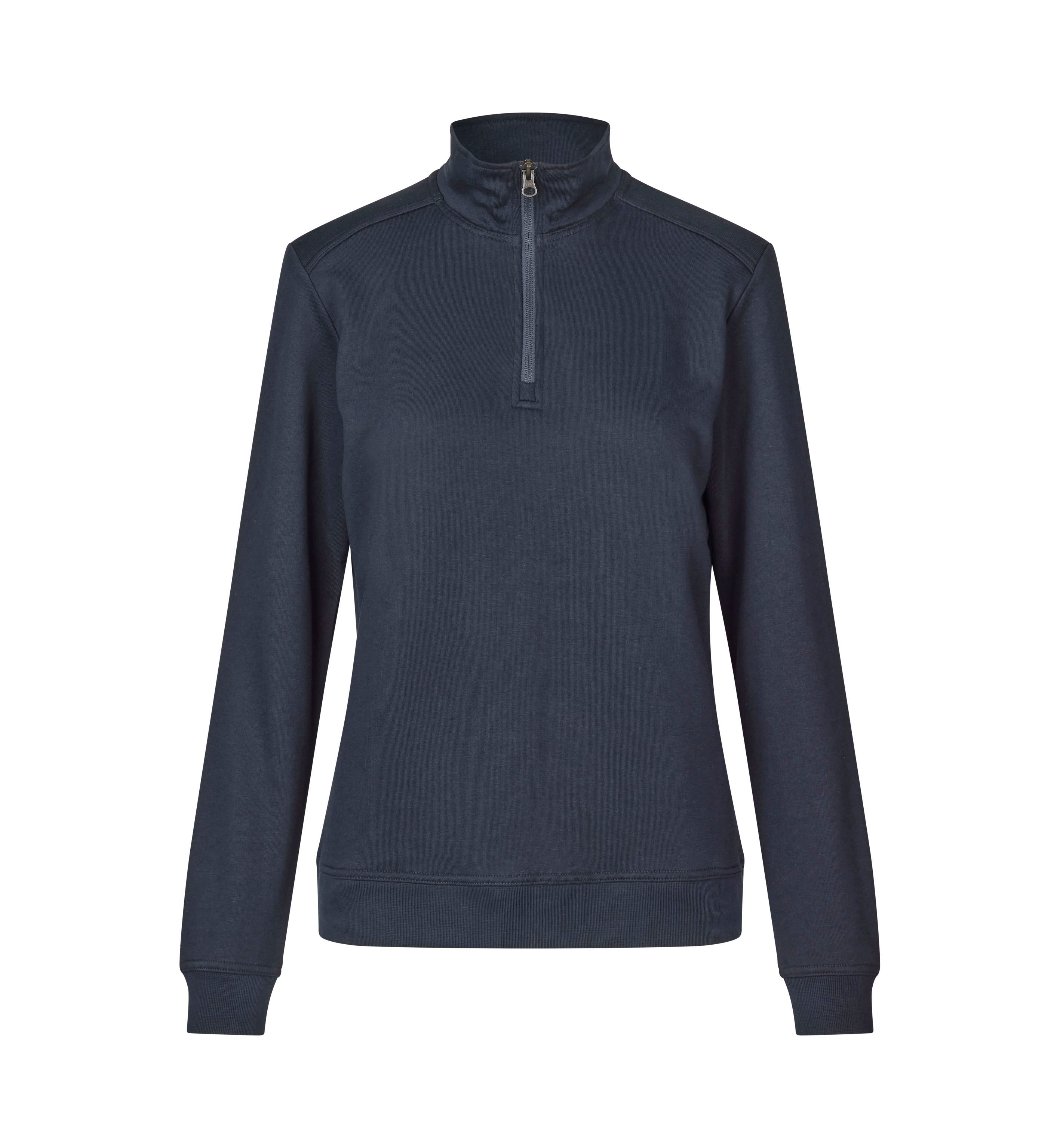 ID PRO Wear CARE sweat | ubørstet | ¼ zip | dame