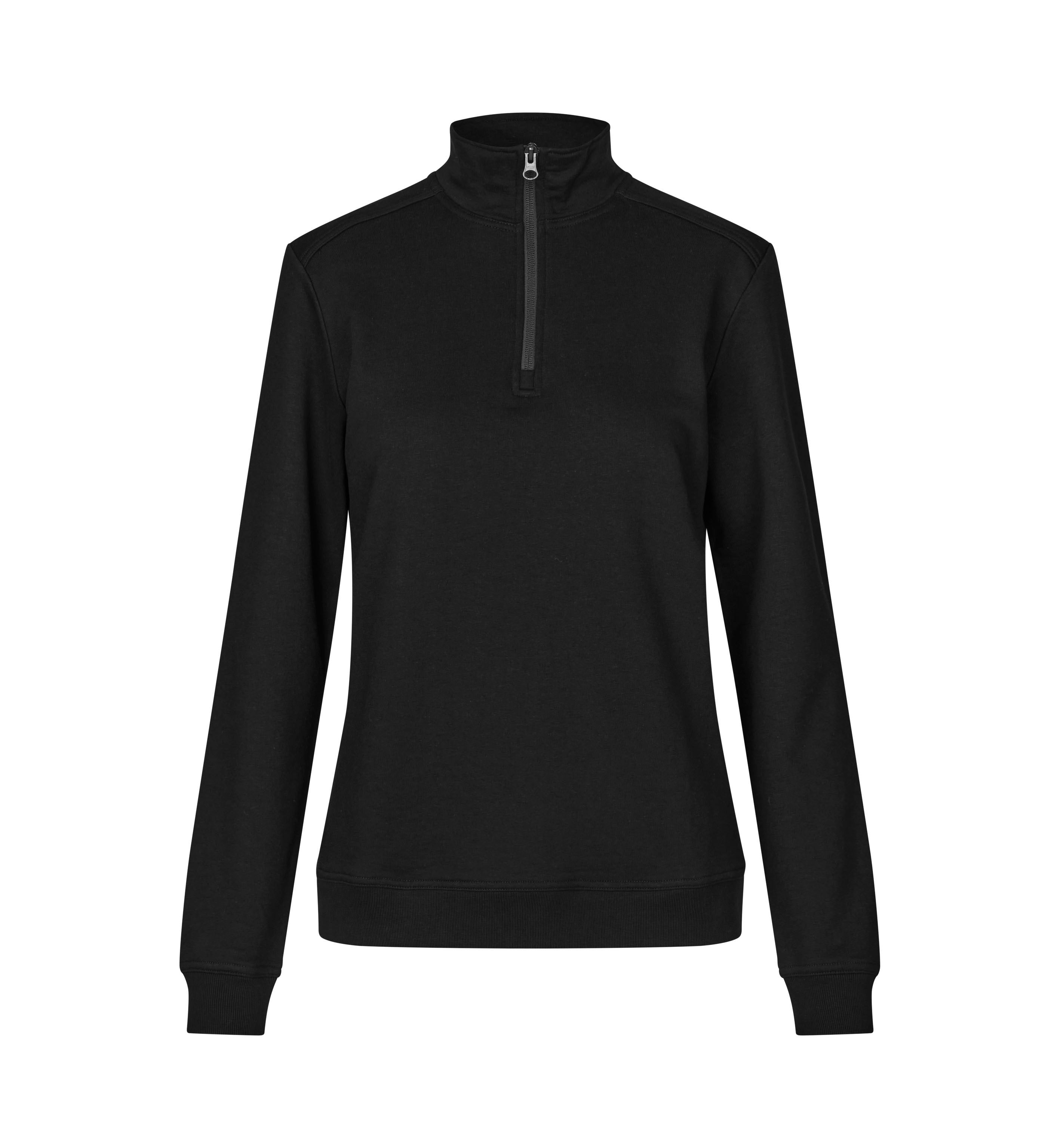 ID PRO Wear CARE sweat | ubørstet | ¼ zip | dame