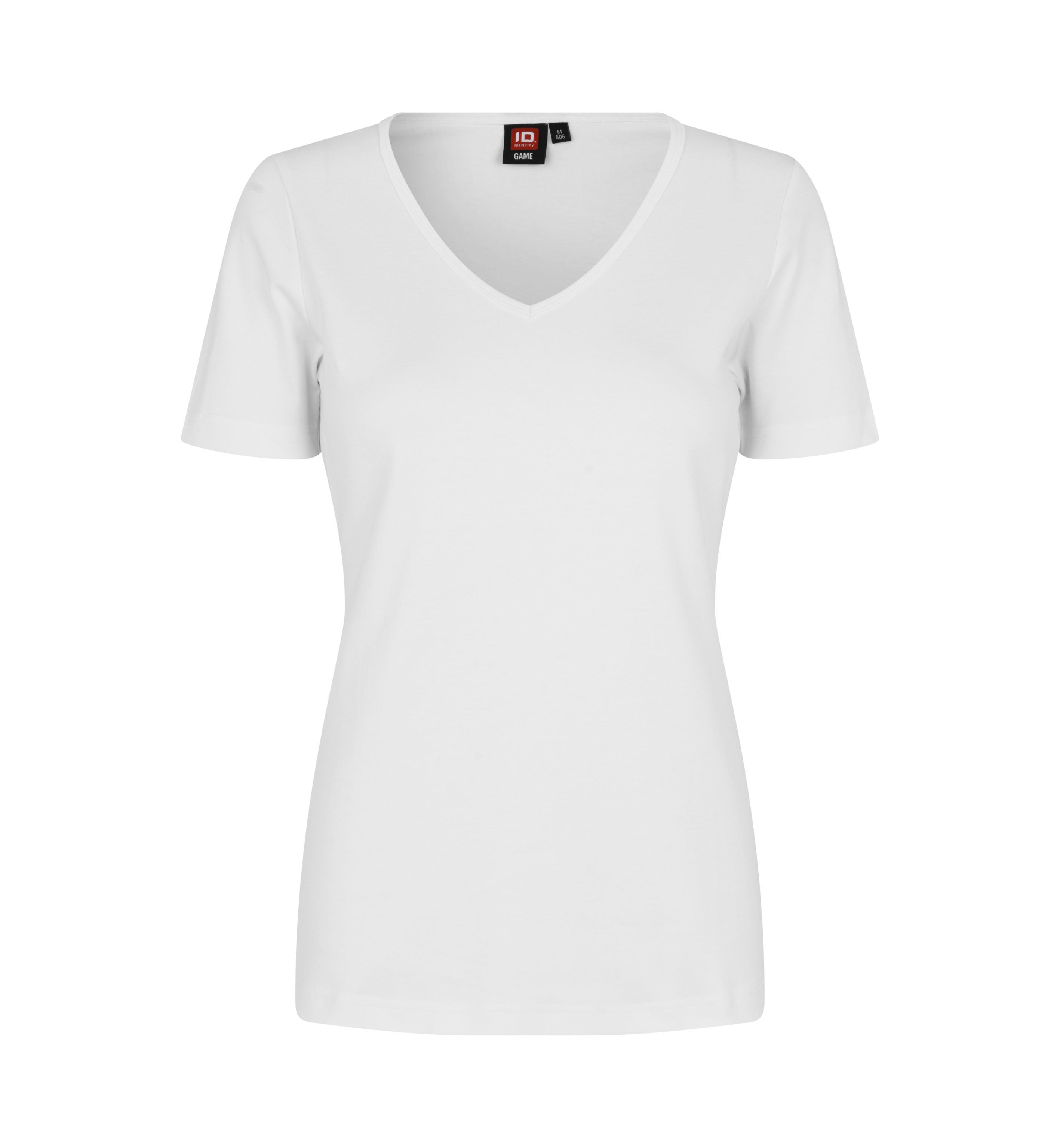 ID Interlock T-shirt | v-hals | dame