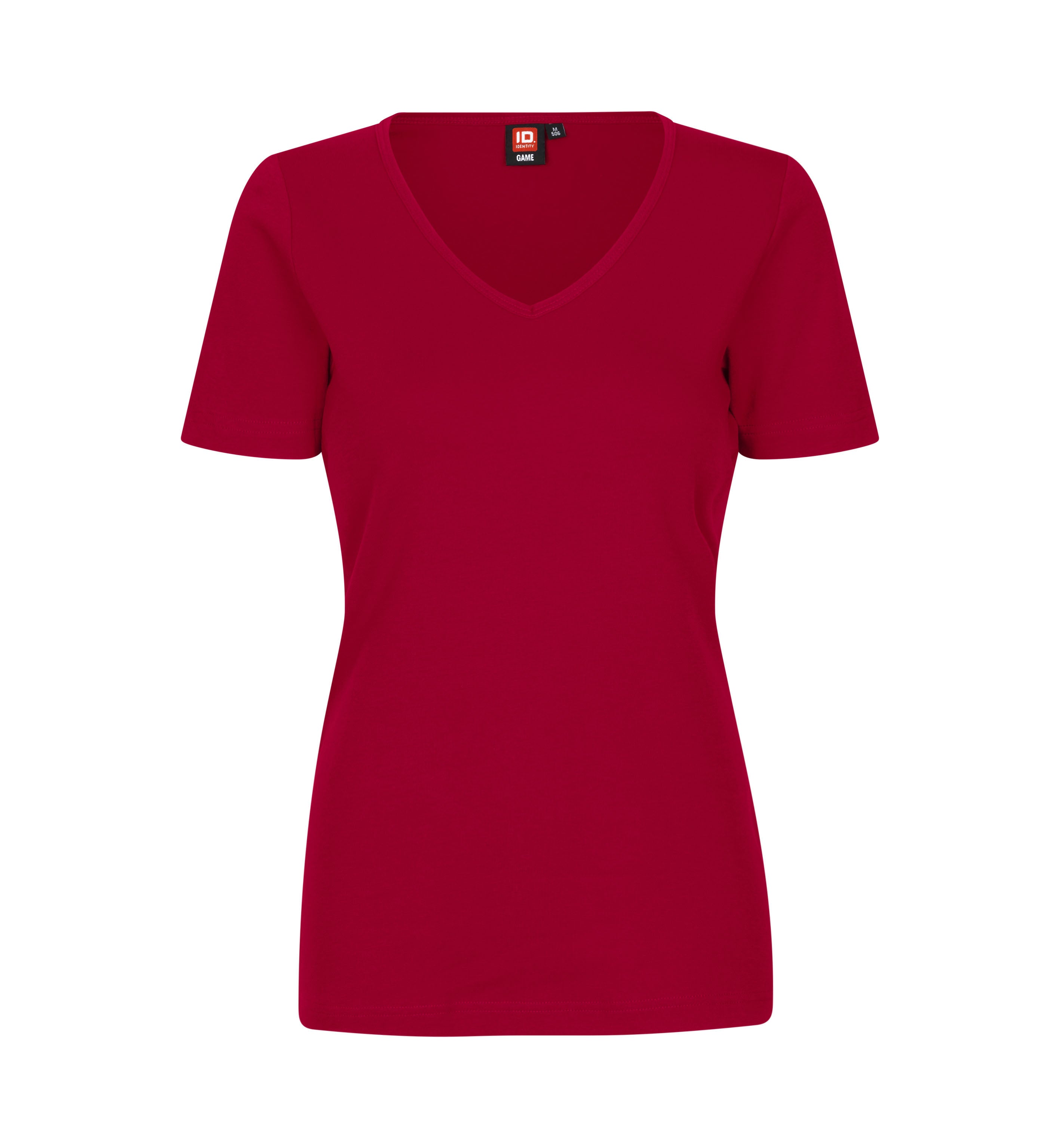 ID Interlock T-shirt | v-hals | dame