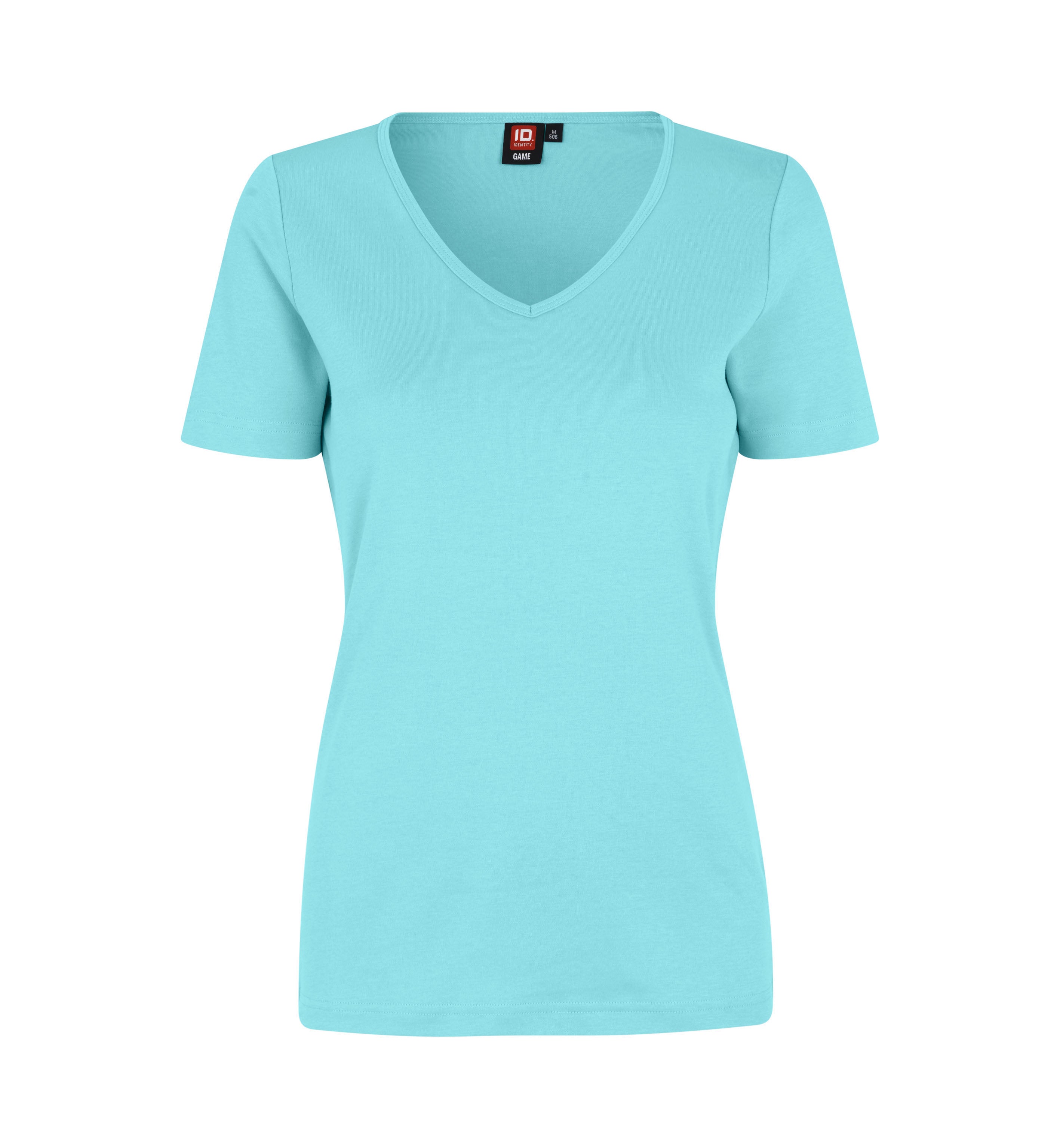 ID Interlock T-shirt | v-hals | dame