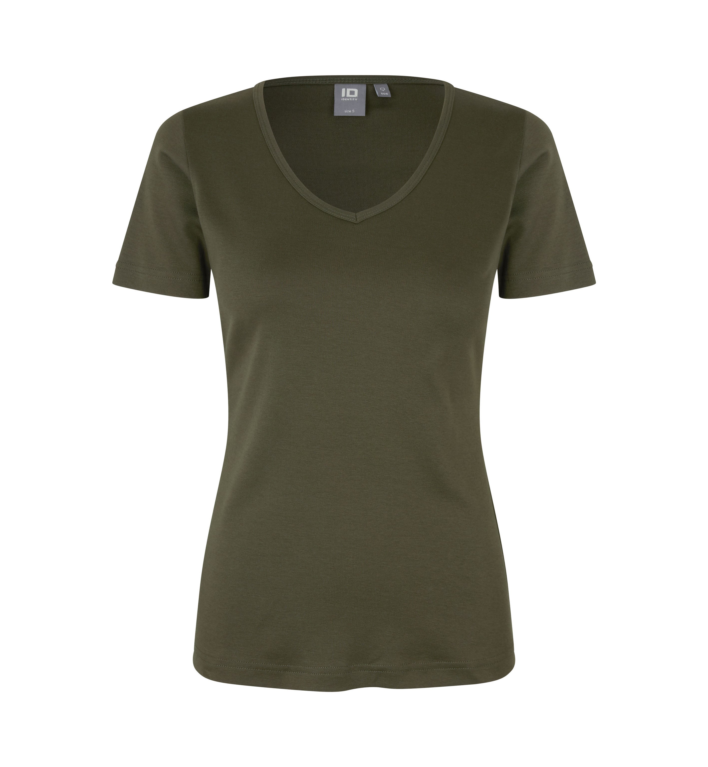 ID Interlock T-shirt | v-hals | dame