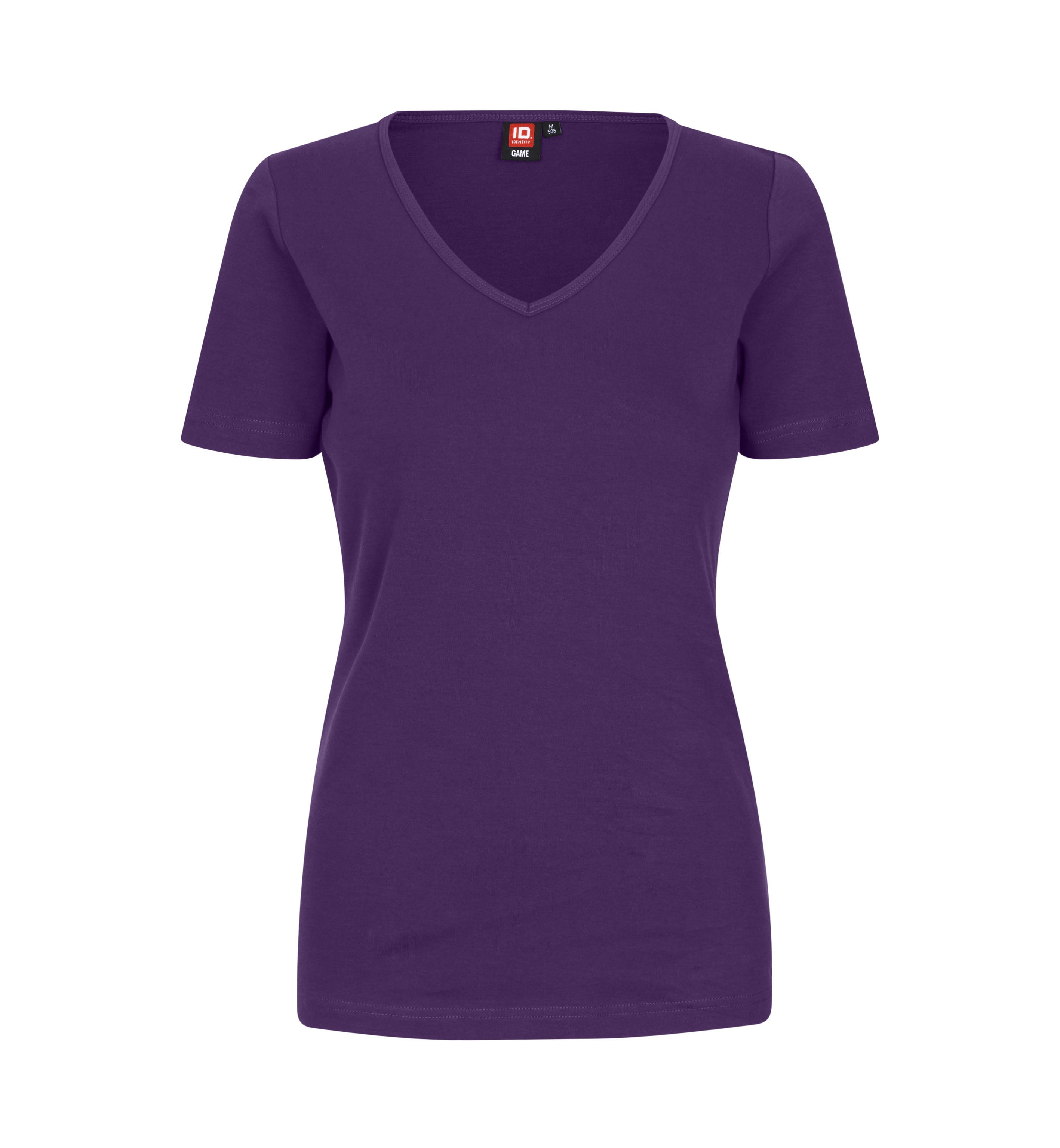ID Interlock T-shirt | v-hals | dame