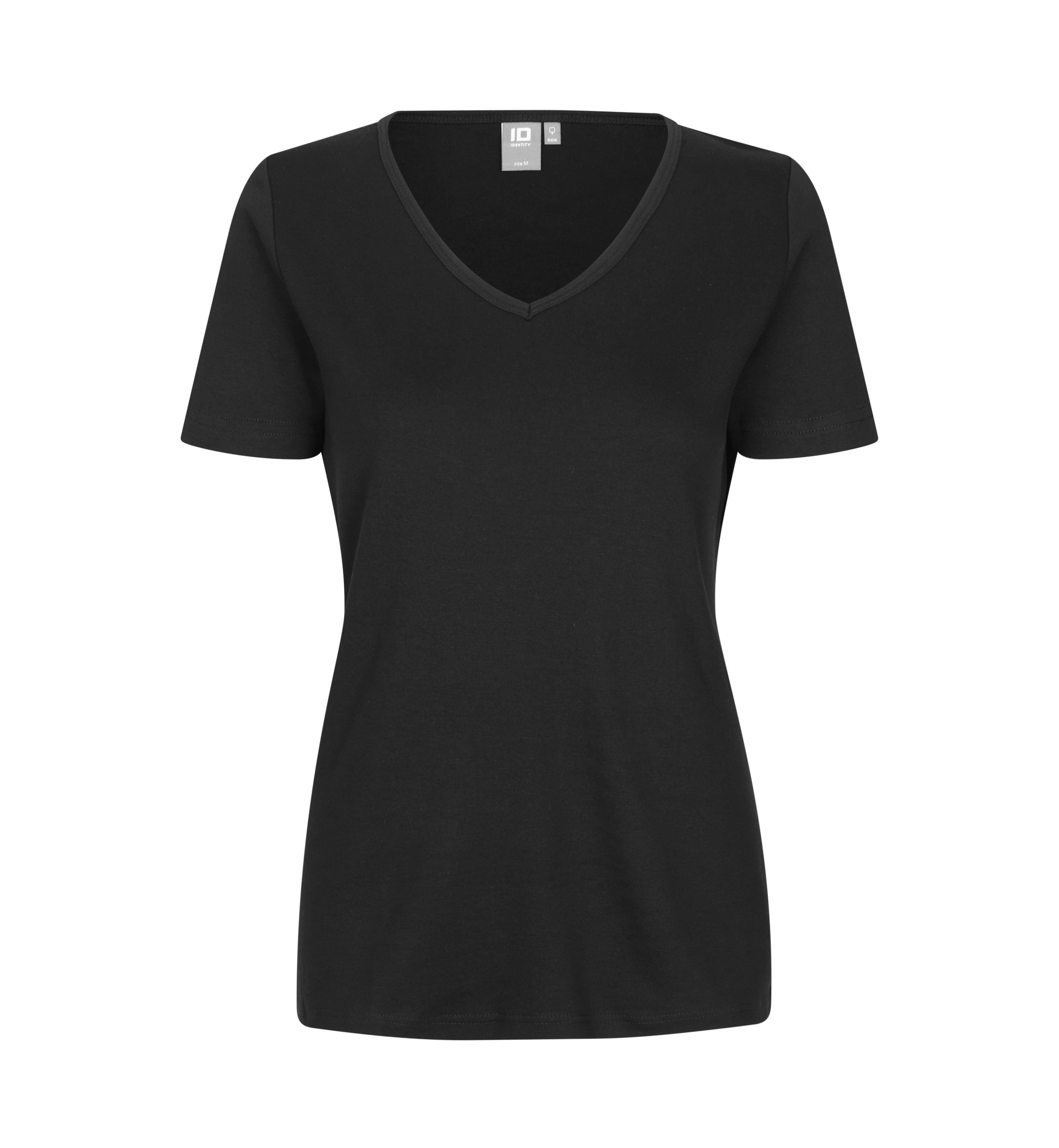 ID Interlock T-shirt | v-hals | dame