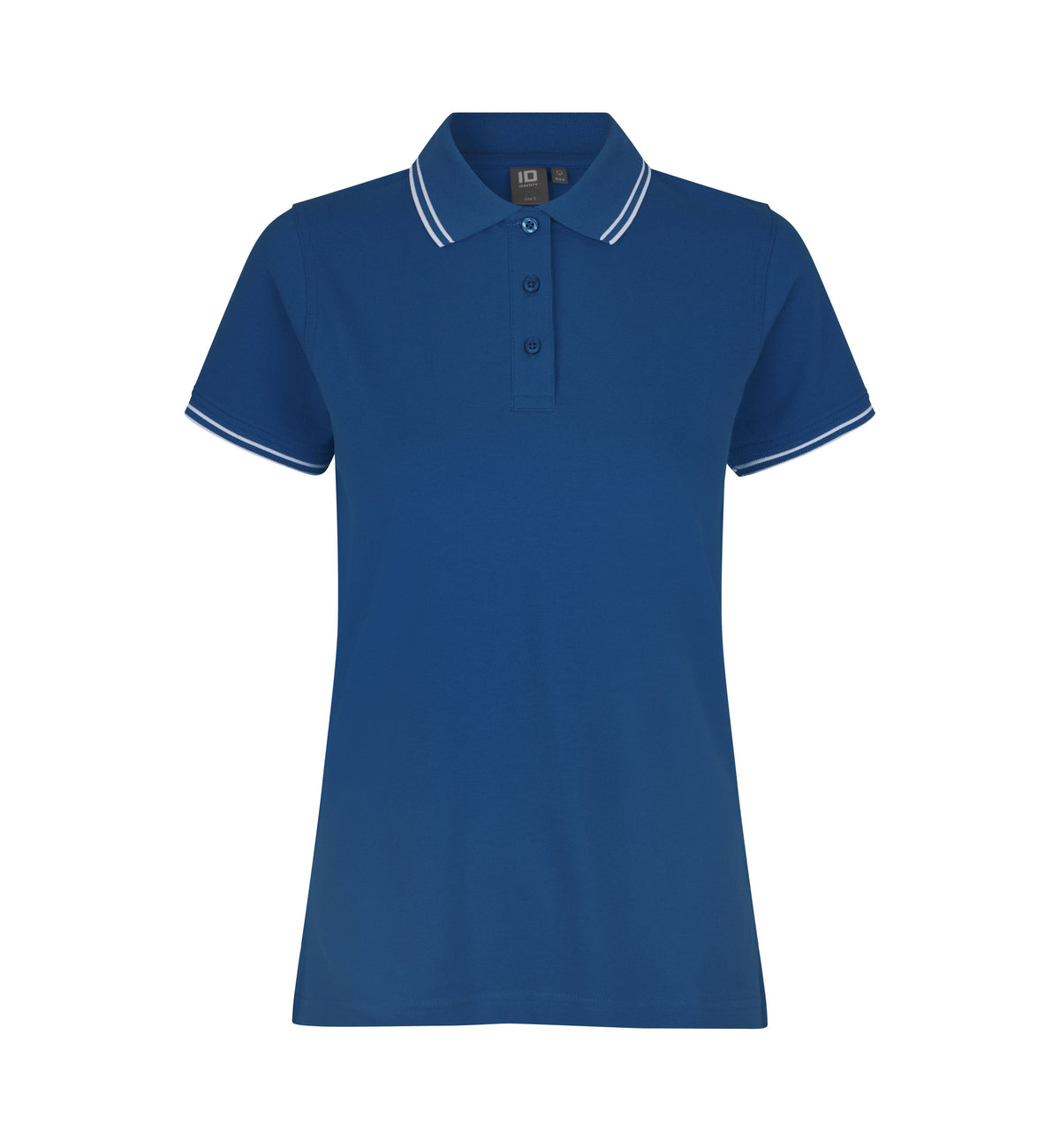 ID Kontrast poloshirt | stretch | dame - Azur [C-735] / S