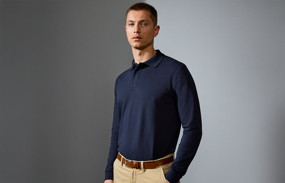 ID Langærmet poloshirt | stretch
