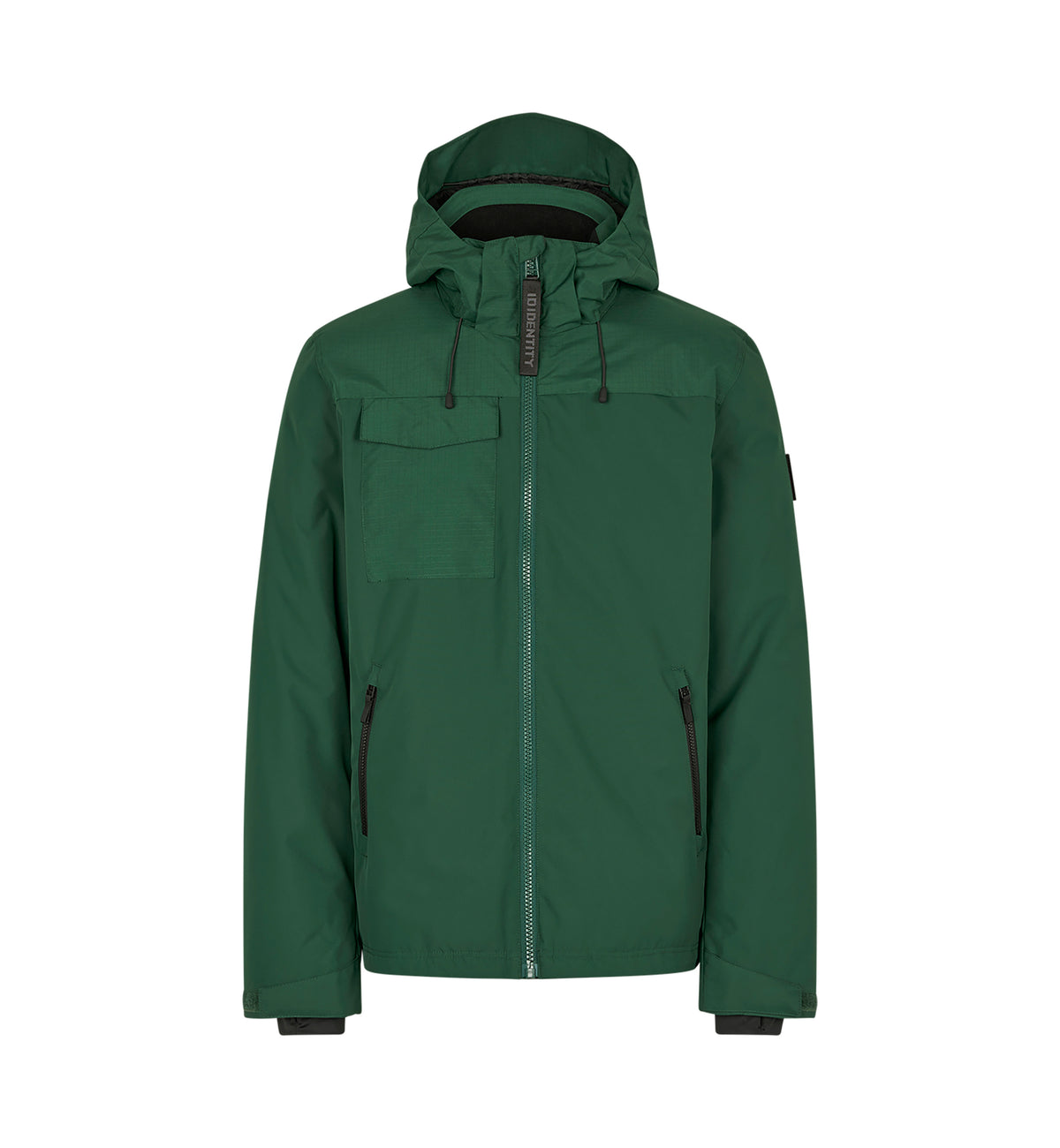 ID Hooded vinterjakke - Flaskegrøn [C-590] / S