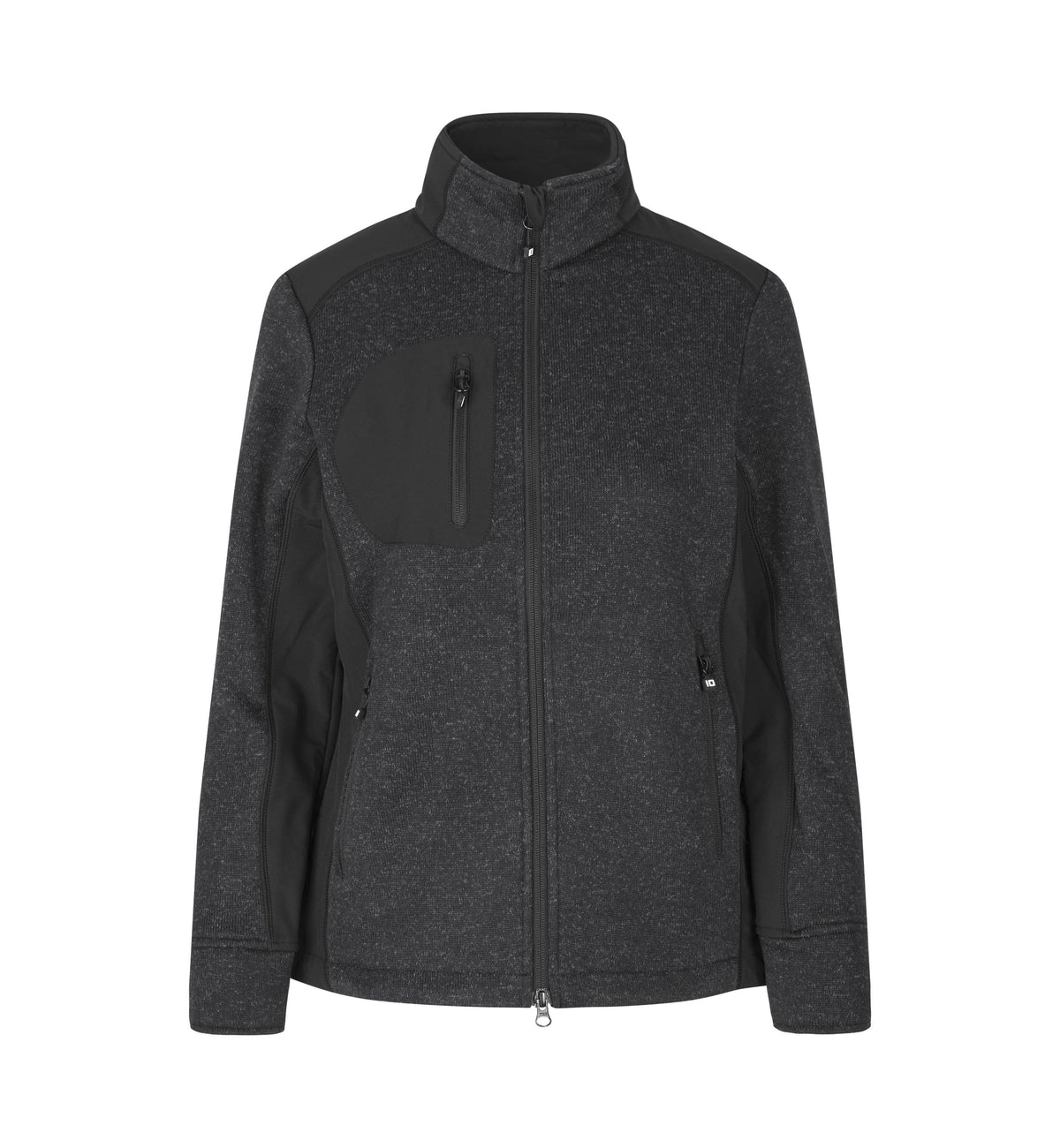 ID Cardigan | strikfleece | dame - Grafit melange [C-230] / S
