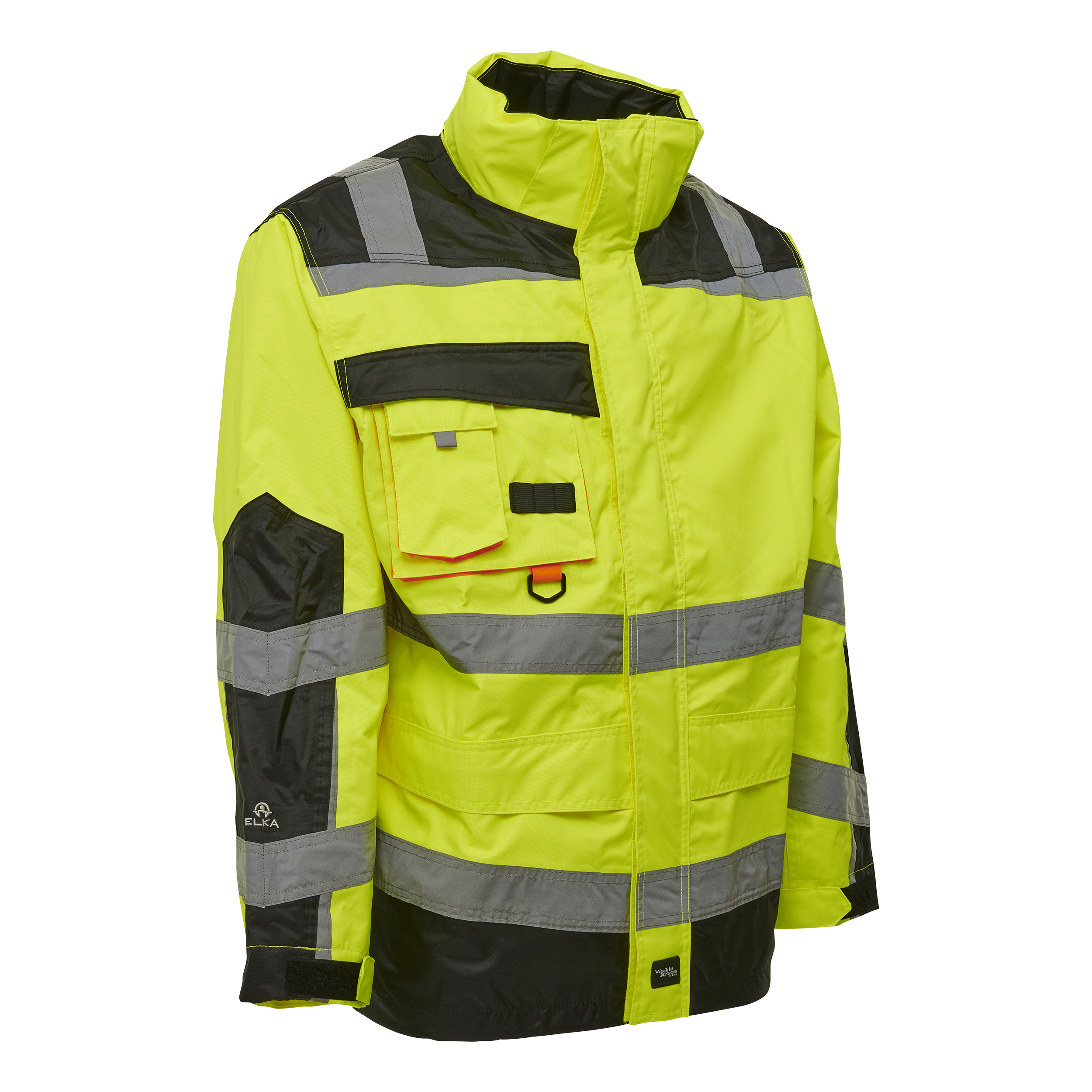 ELKA Visible Xtreme Oxford regnjakke med reflekser