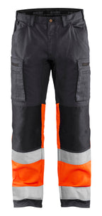 Mellemgrå/High Vis Orange [9653]