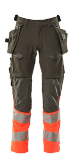 mørk antracit/hi-vis rød [18222]