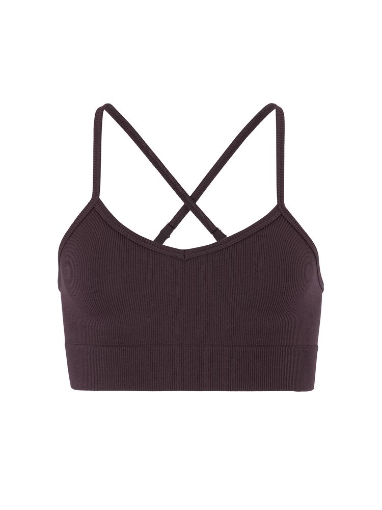 Collective Rib Strap Sports Bra W