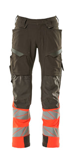 mørk antracit/hi-vis rød [18222]
