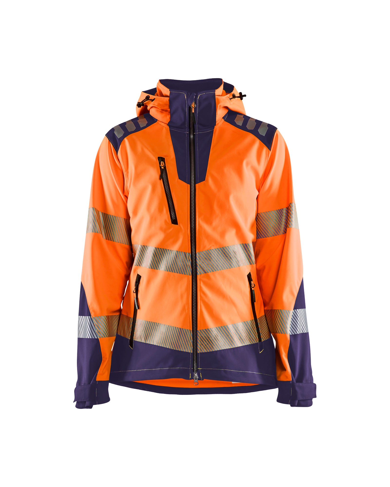 Dame High Vis Softshelljakke