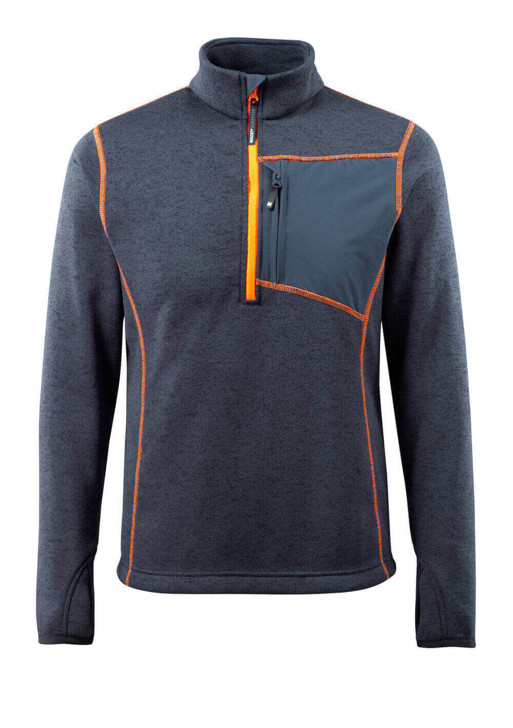 MASCOT HARDWEAR Striktrøje med kort lynlås 50149