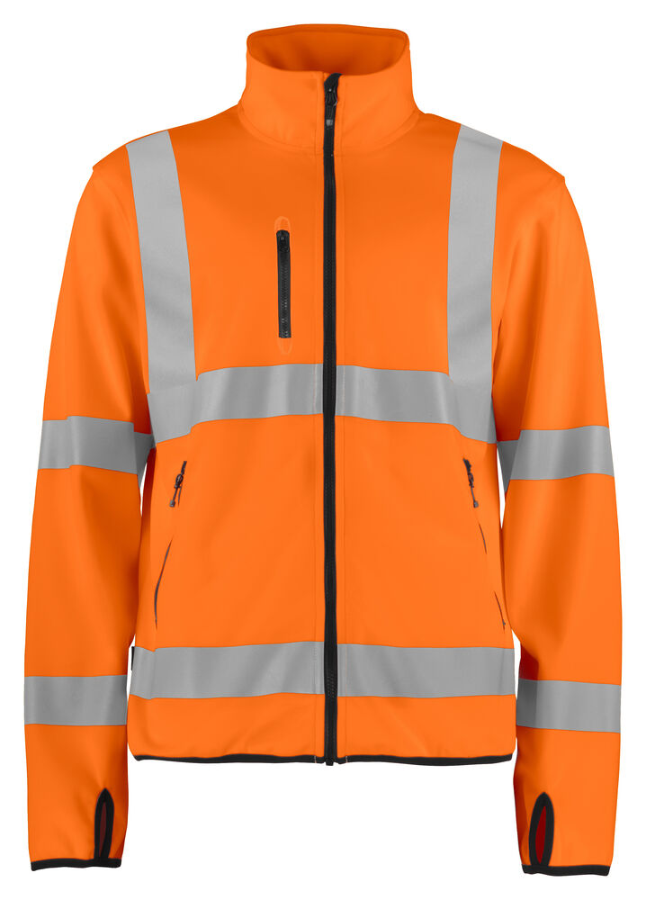 Projob 6105 LET SOFTSHELLJAKKE EN ISO 20471 KLASSE 3