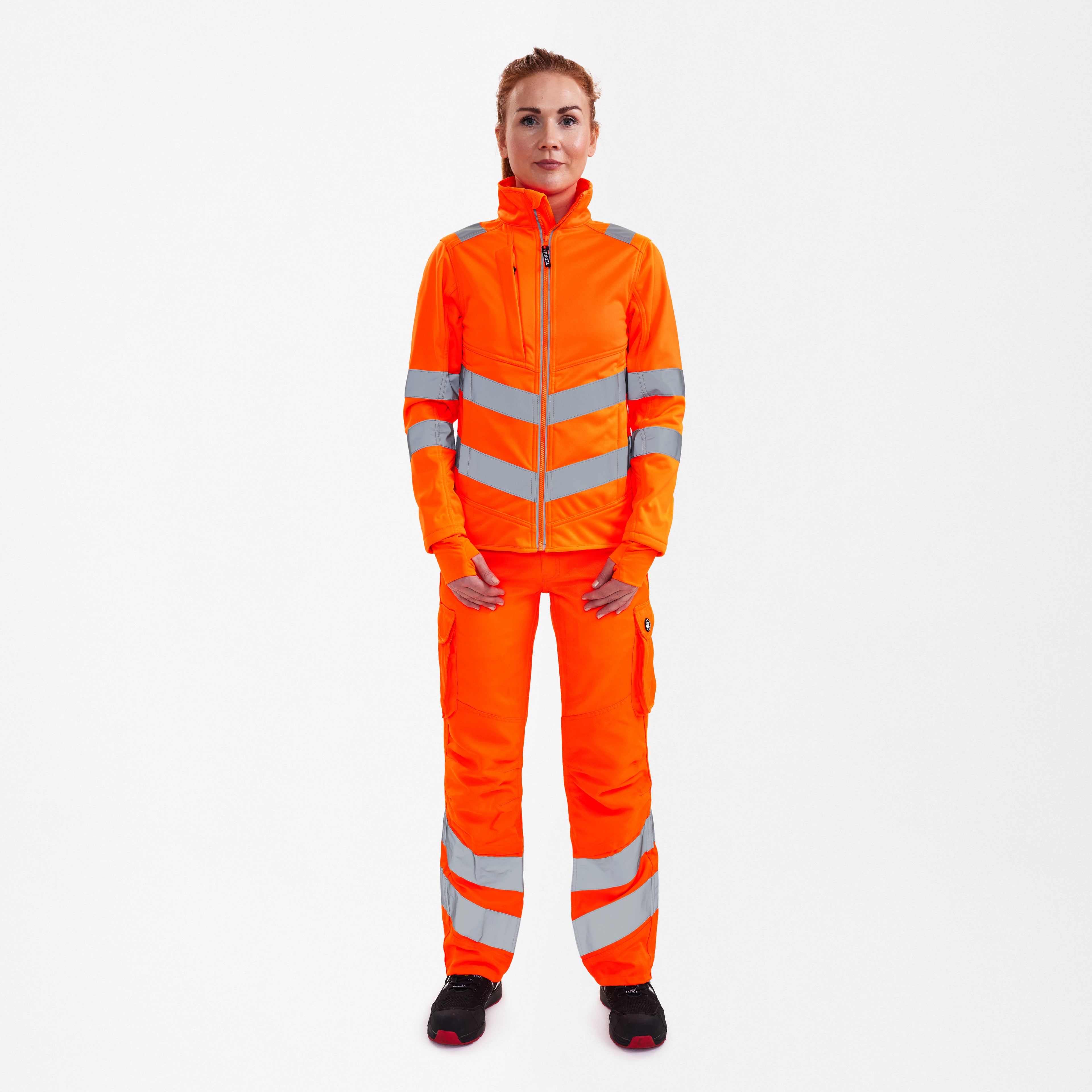 Safety dame softshelljakke