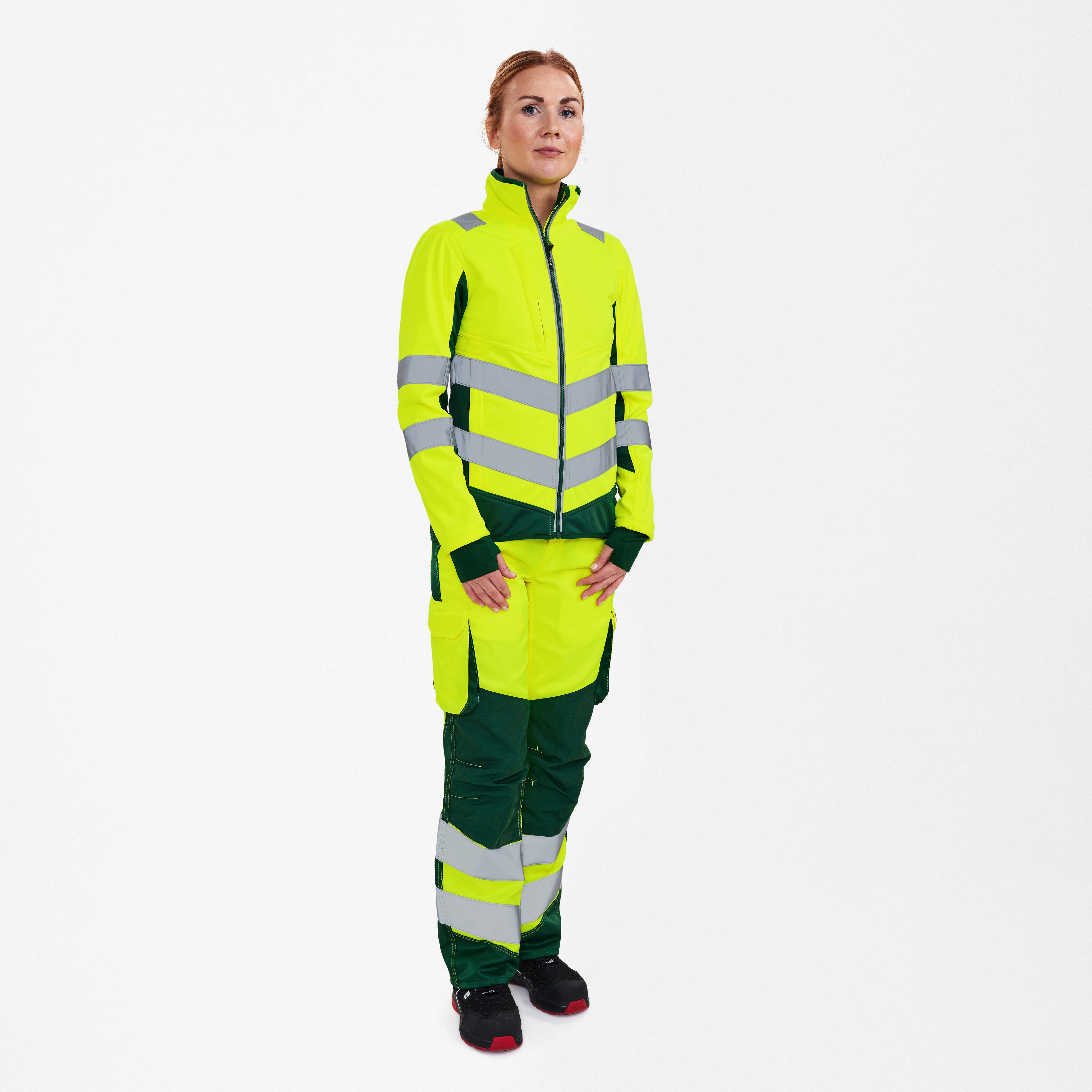 Engel Workwear Safety dame softshelljakke