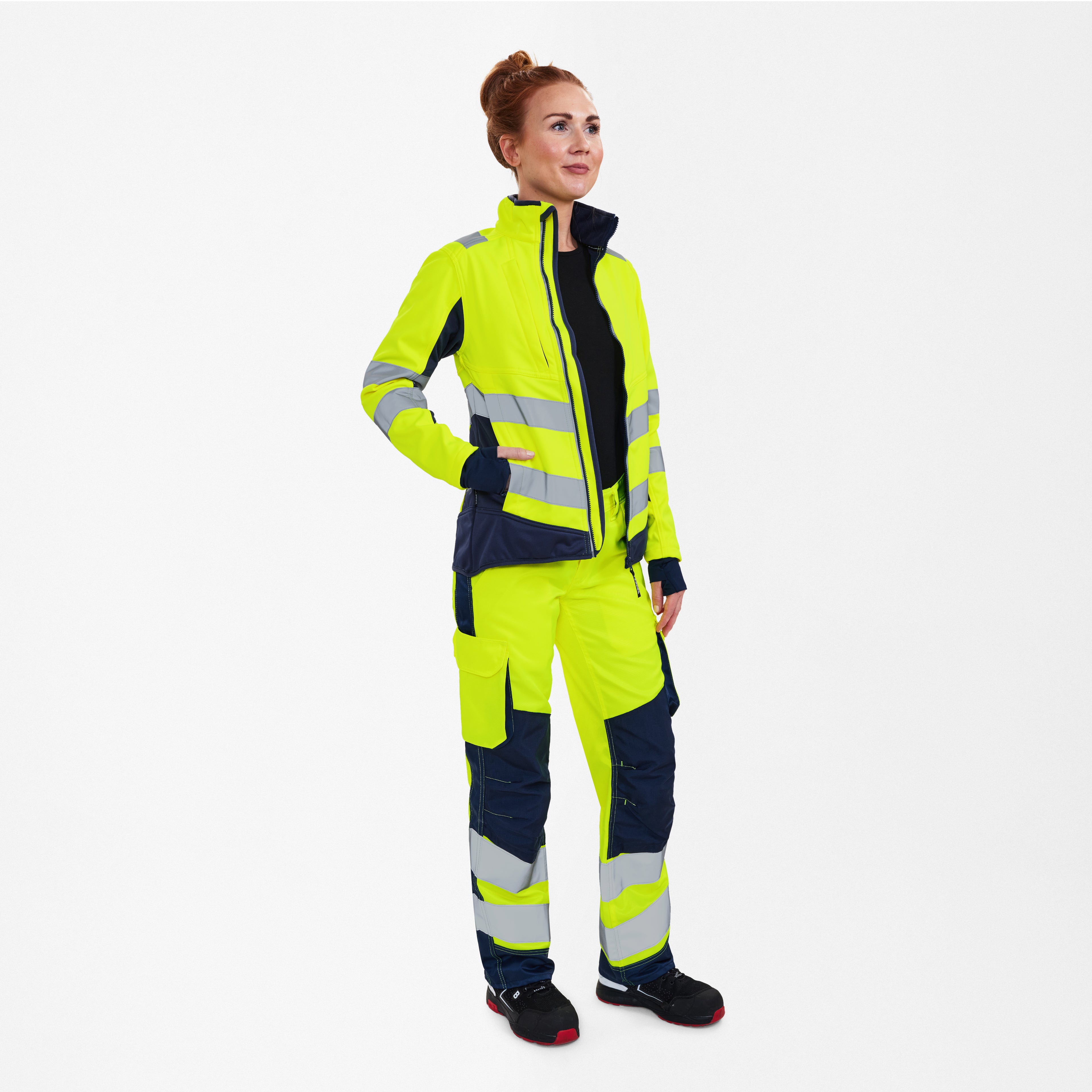 Engel Workwear Safety dame softshelljakke