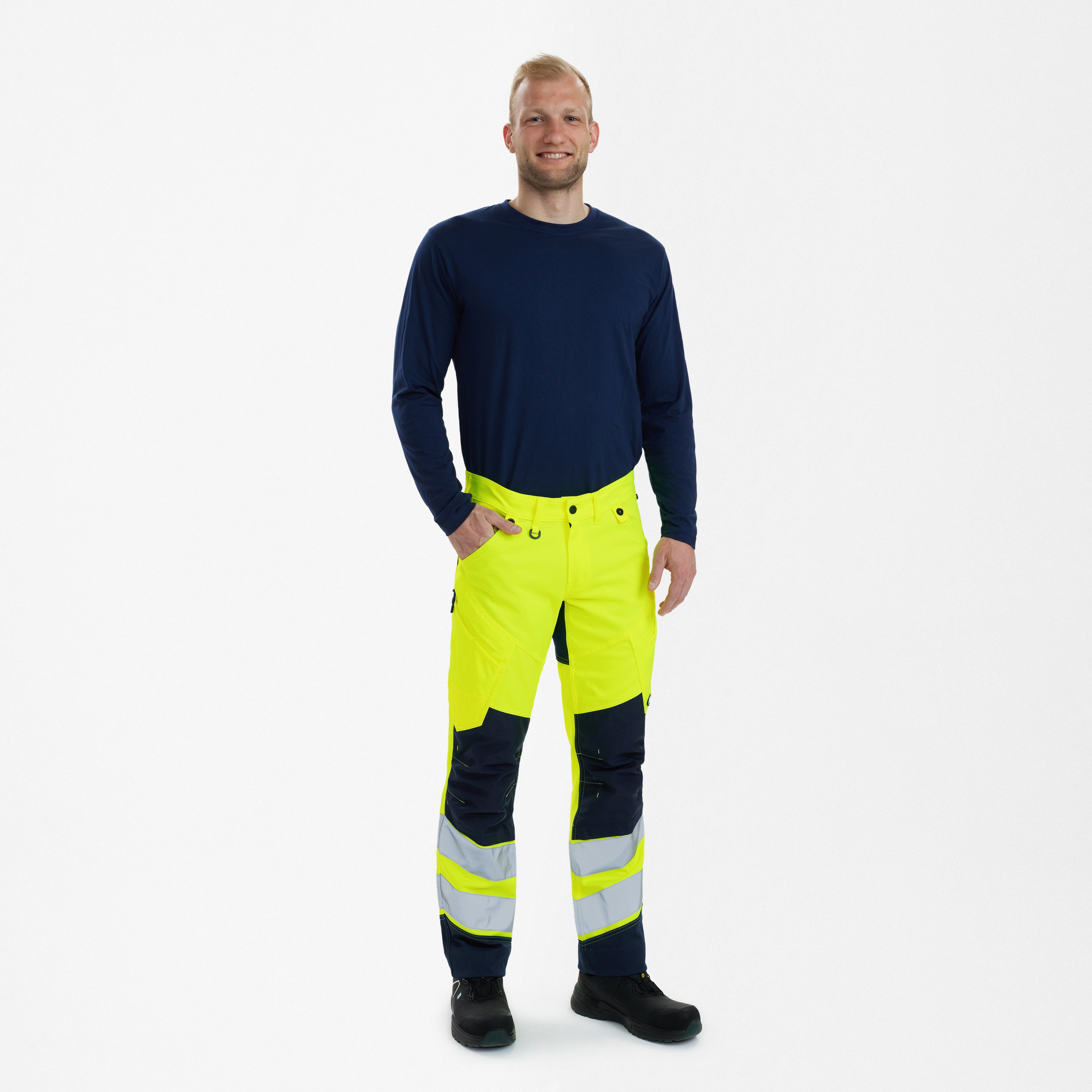 Engel Workwear Safety arbejdsbukser med 2-vejs stræk
