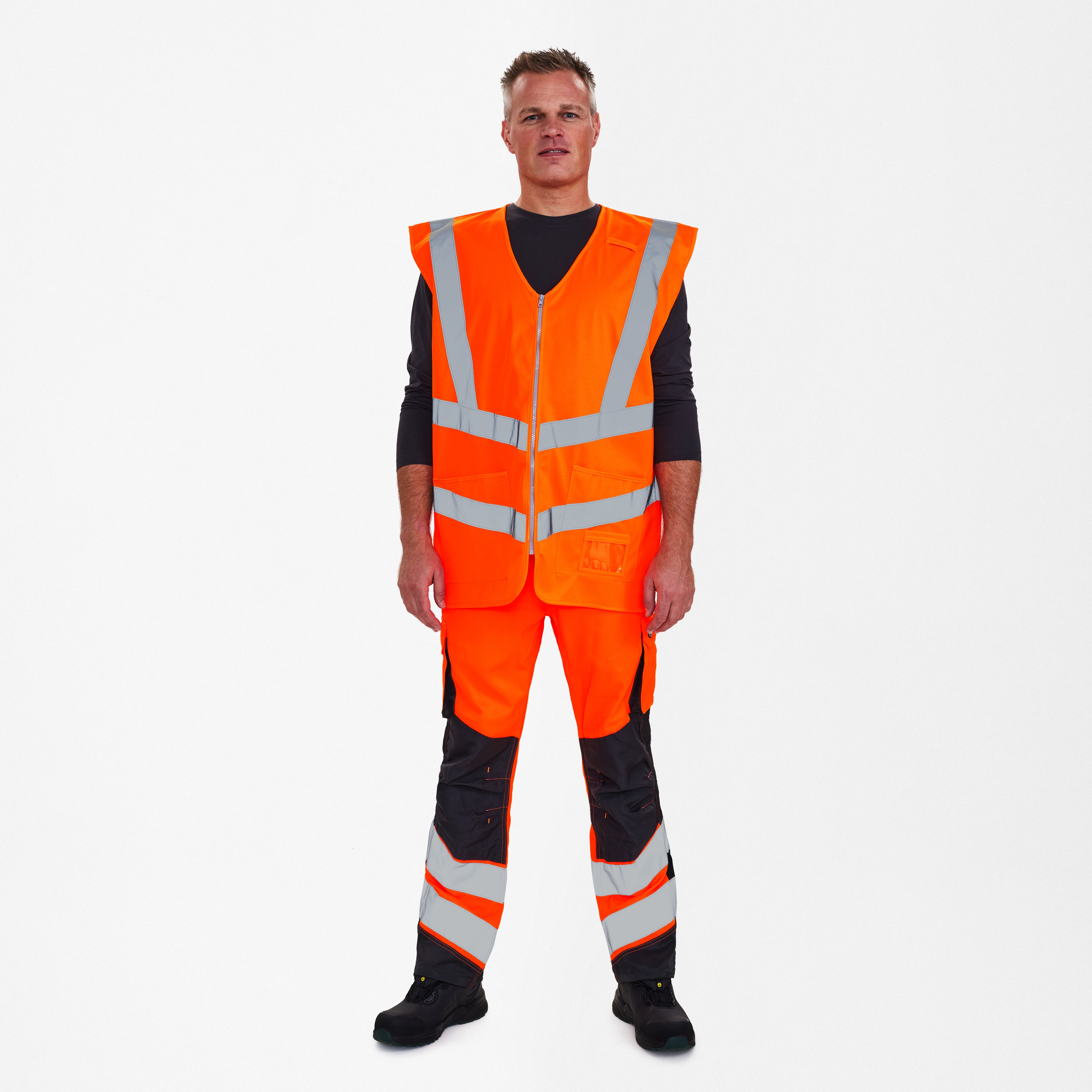 Safety vejvest med lynlås