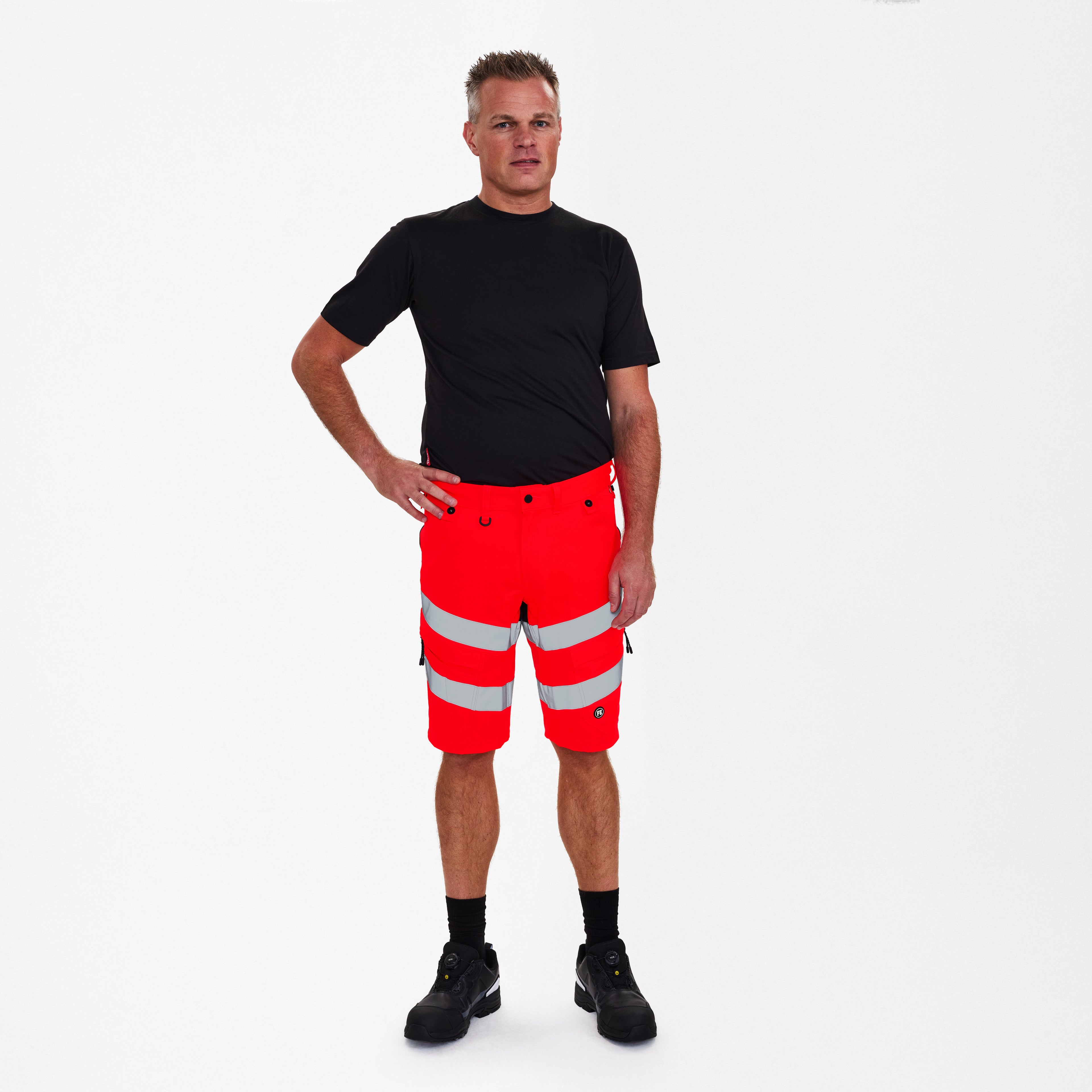 Engel Workwear Safety arbejdsshorts med 2-vejs stræk