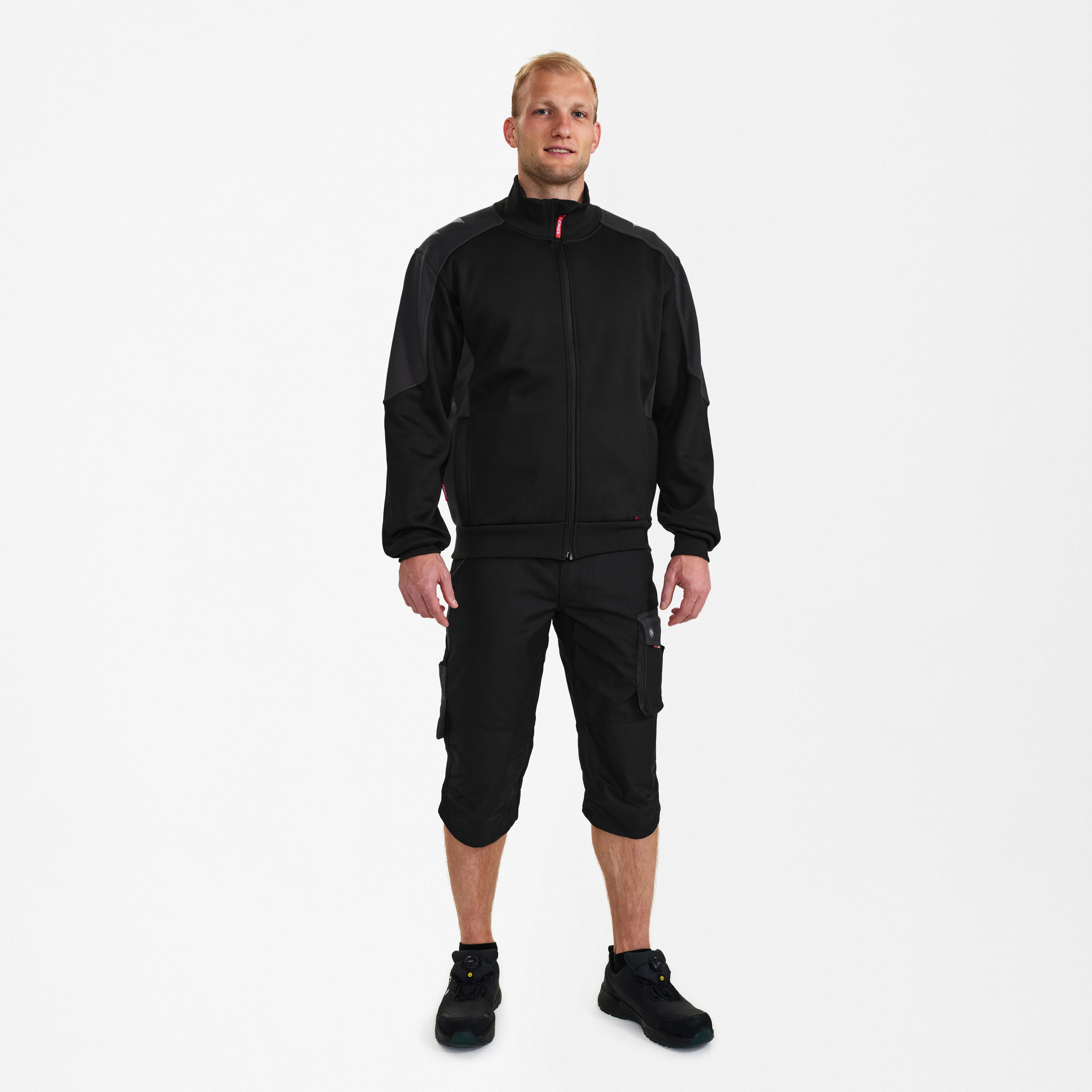 Engel Workwear Galaxy sweat cardigan med krave