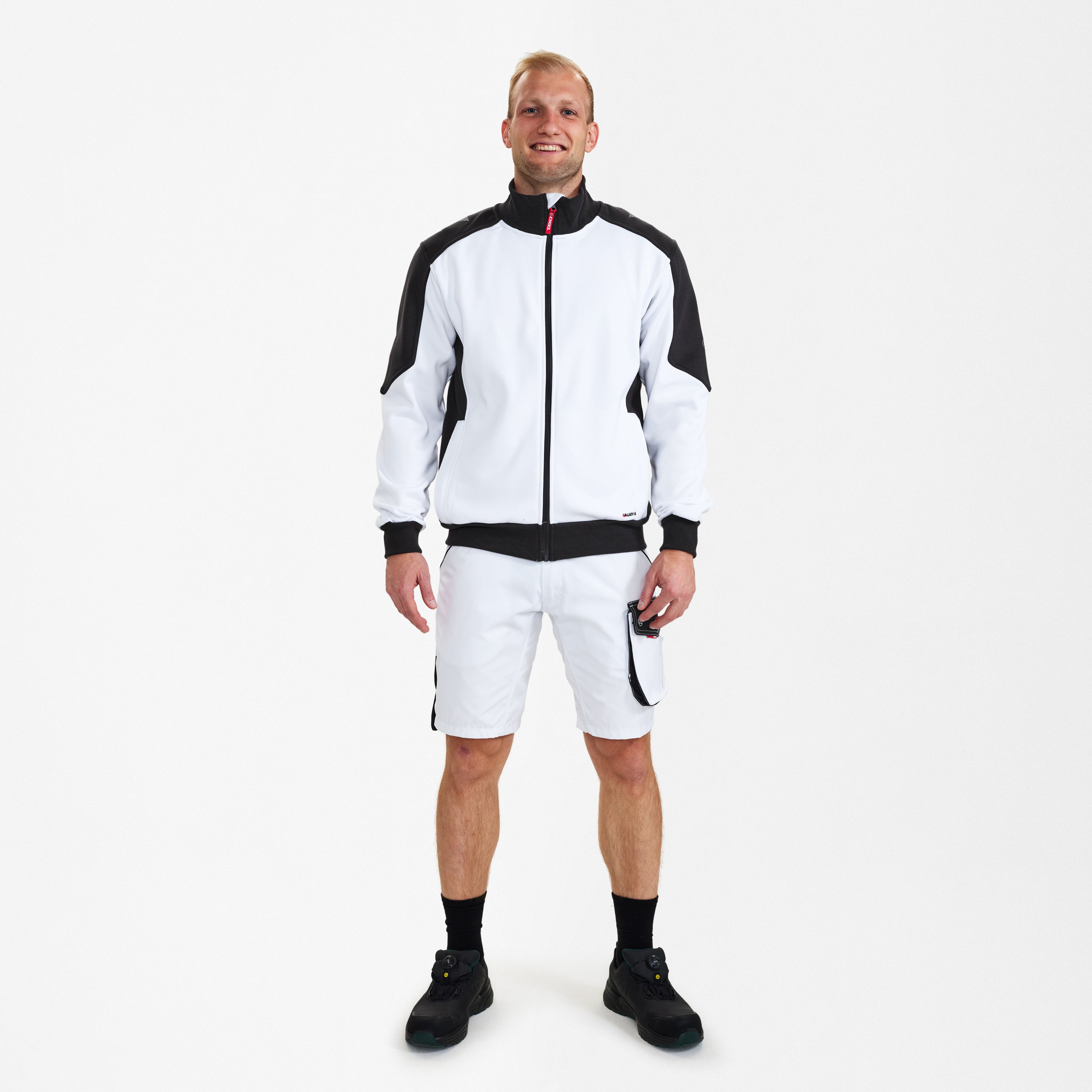 Engel Workwear Galaxy sweat cardigan med krave
