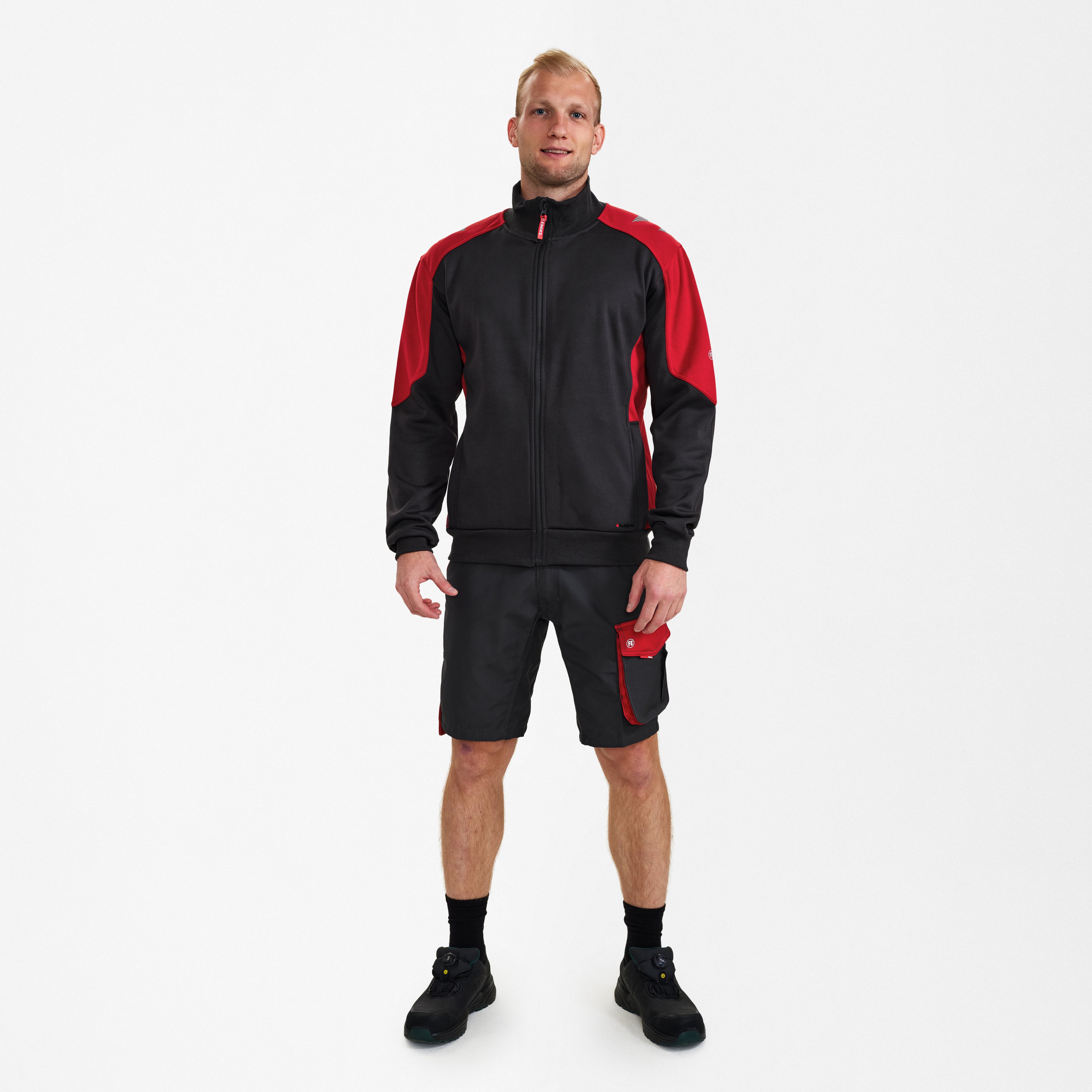 Engel Workwear Galaxy sweat cardigan med krave