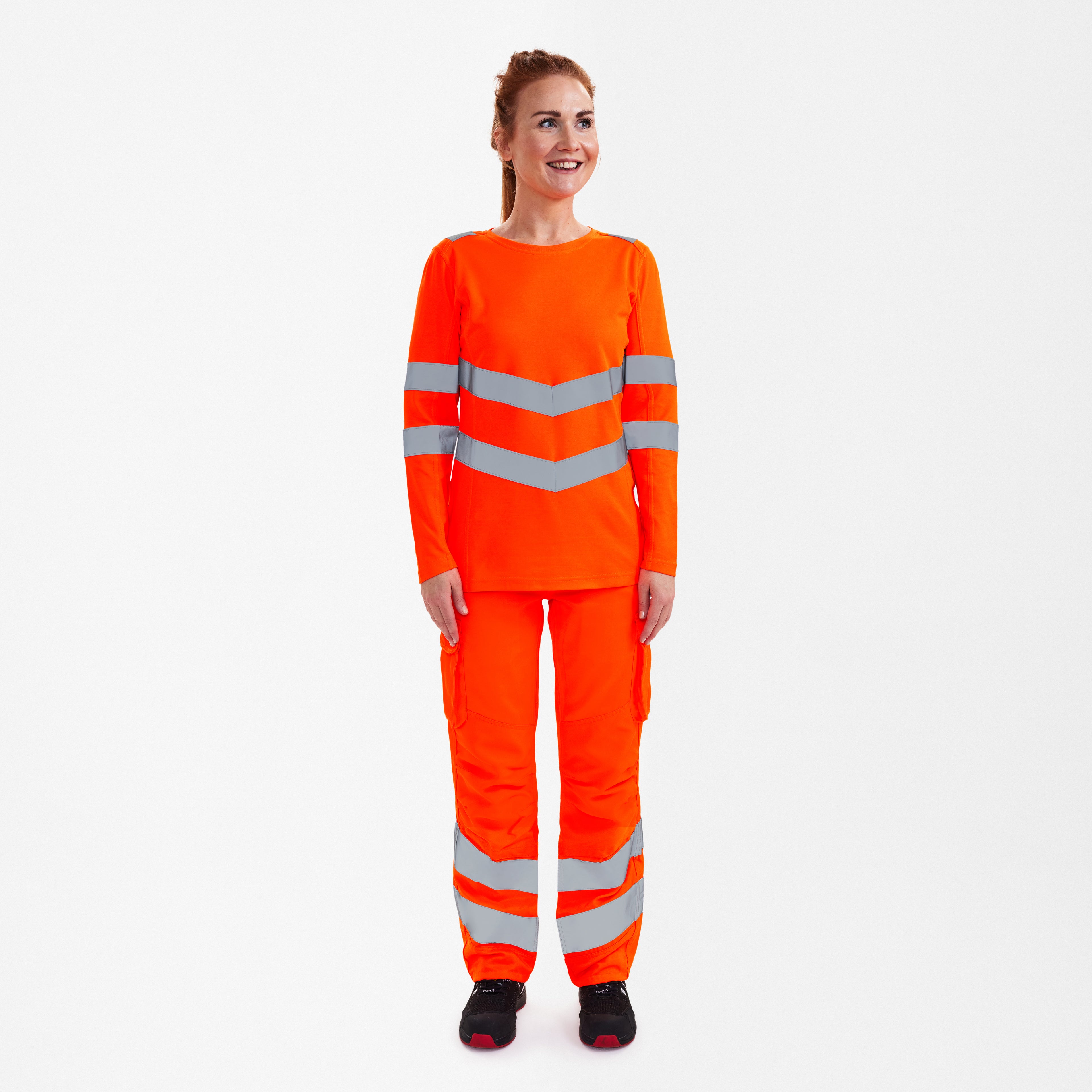 Safety dame langærmet T-shirt