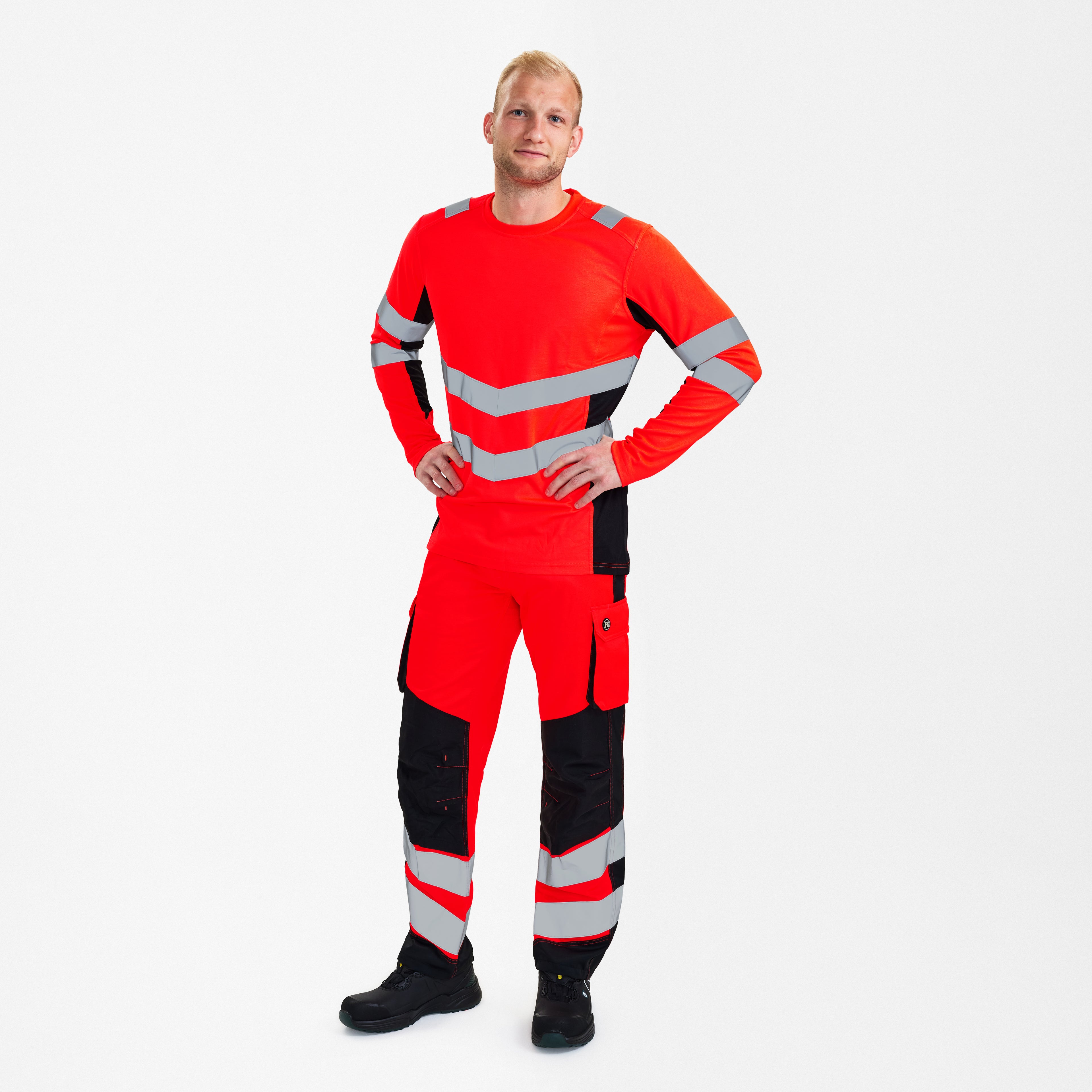 Engel Workwear Safety langærmet T-shirt