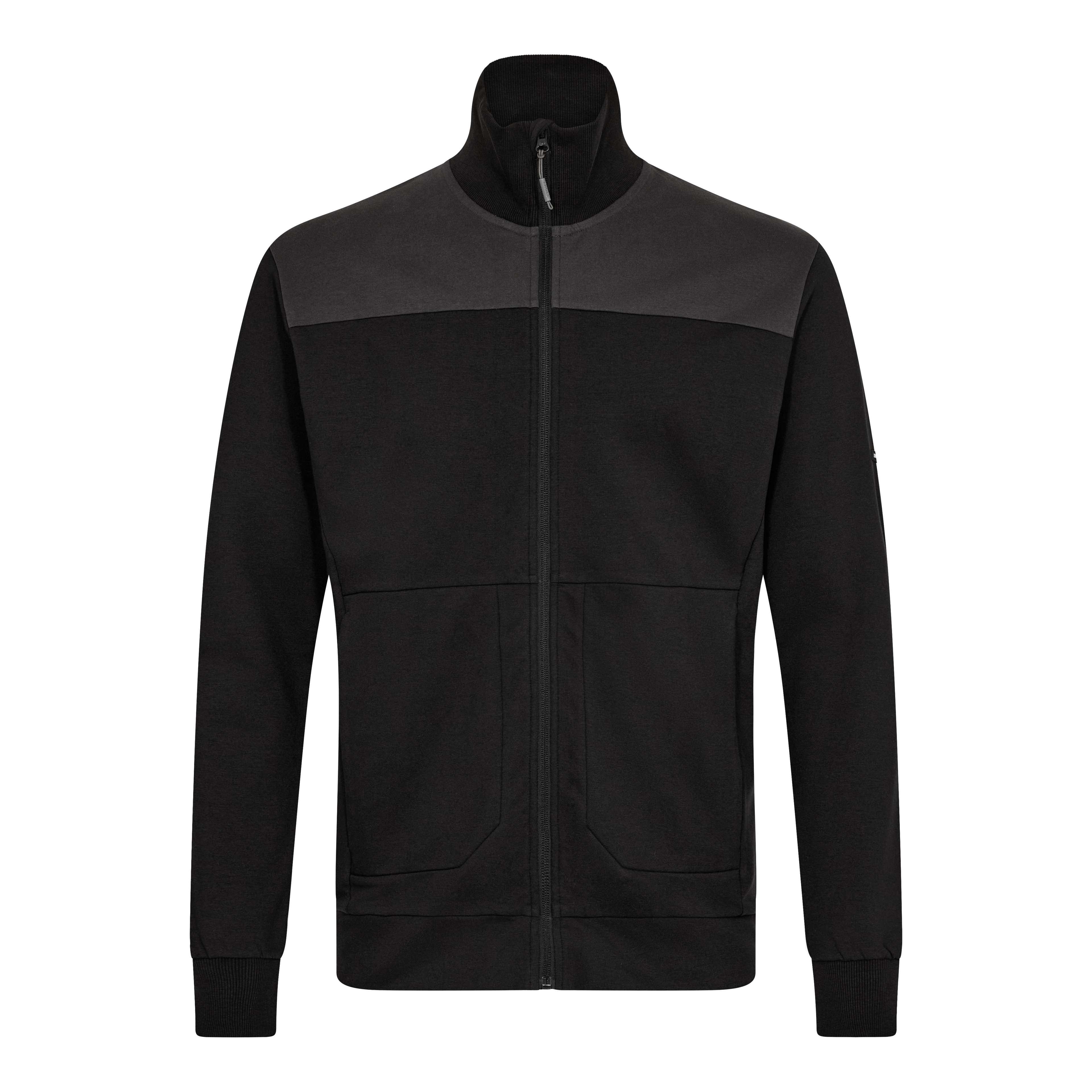 Entire sweat cardigan med krave