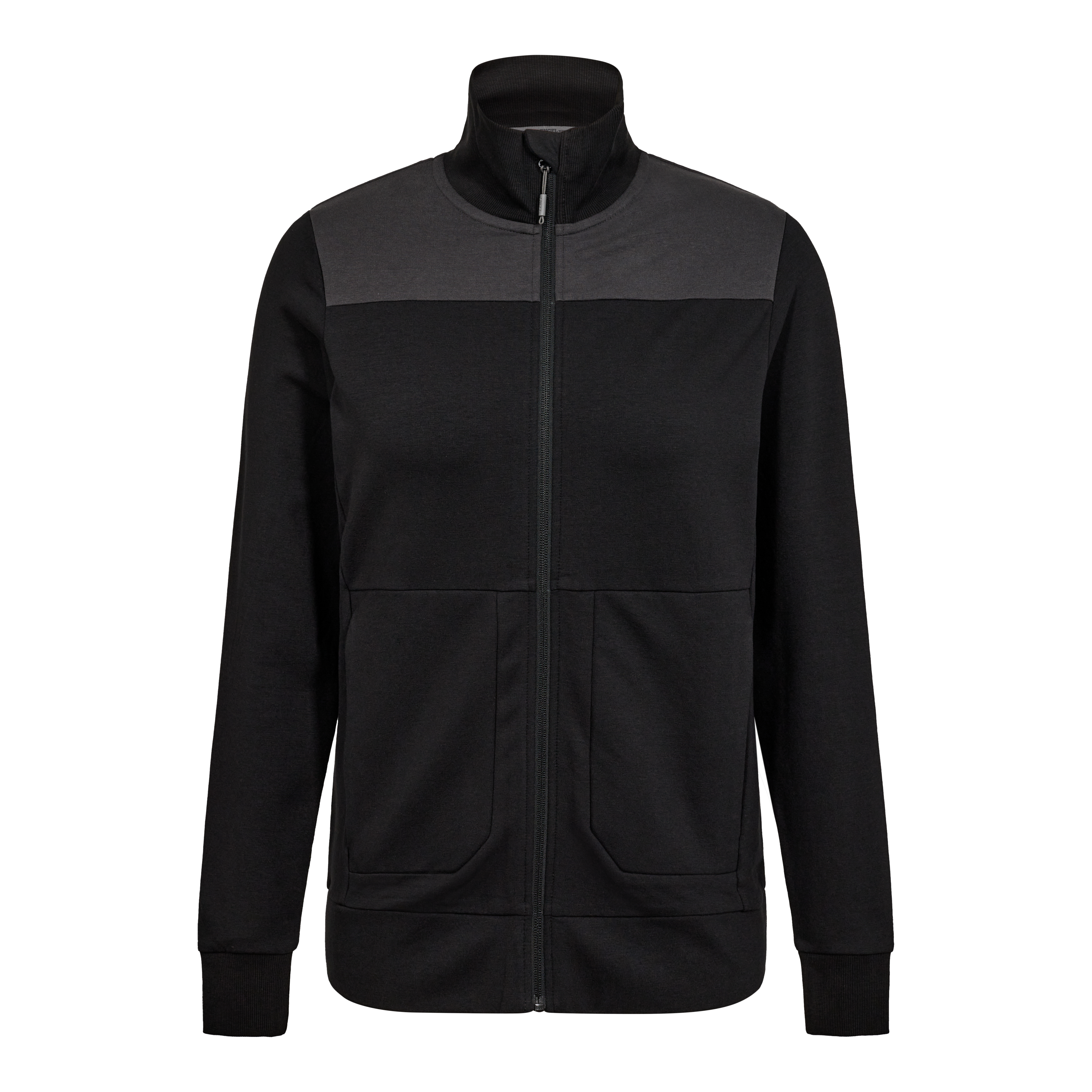 Entire dame sweat cardigan med krave
