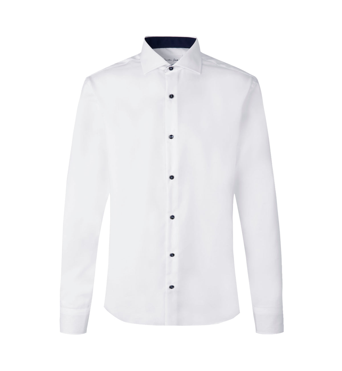 ID SEVEN SEAS Fine Twill Contrast | modern - Hvid [C-001] / S