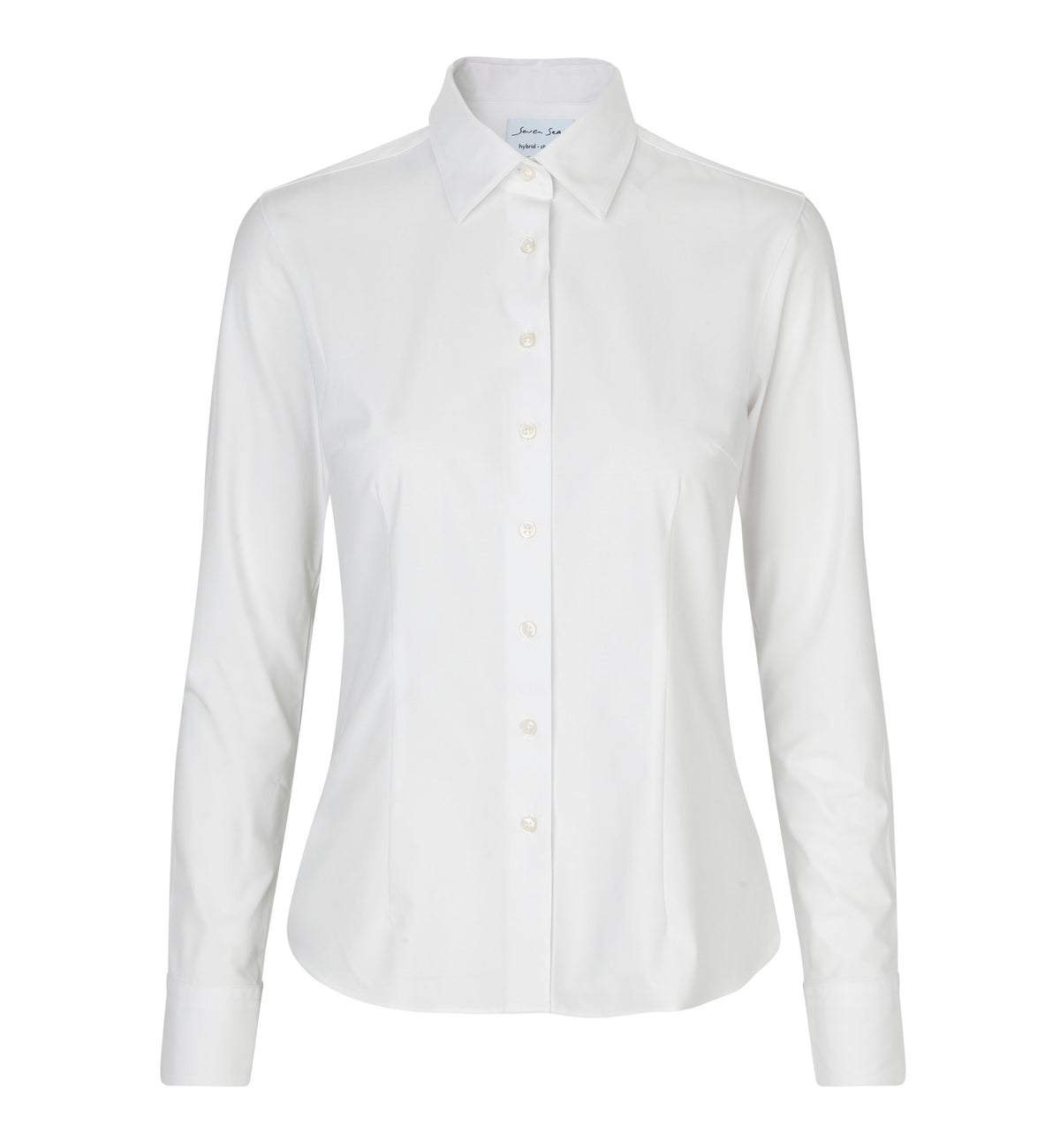 ID SEVEN SEAS Hybrid shirt | modern | dame - Hvid [C-001] / S