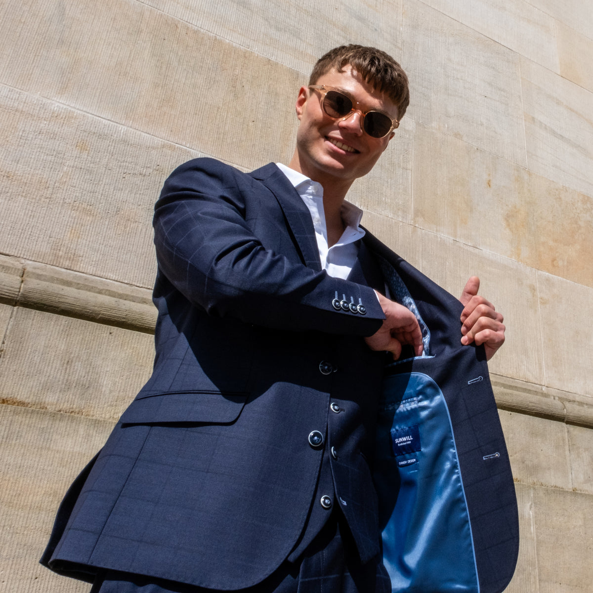 Sunwill Blazer i Modern fit - Navy [405] / 23