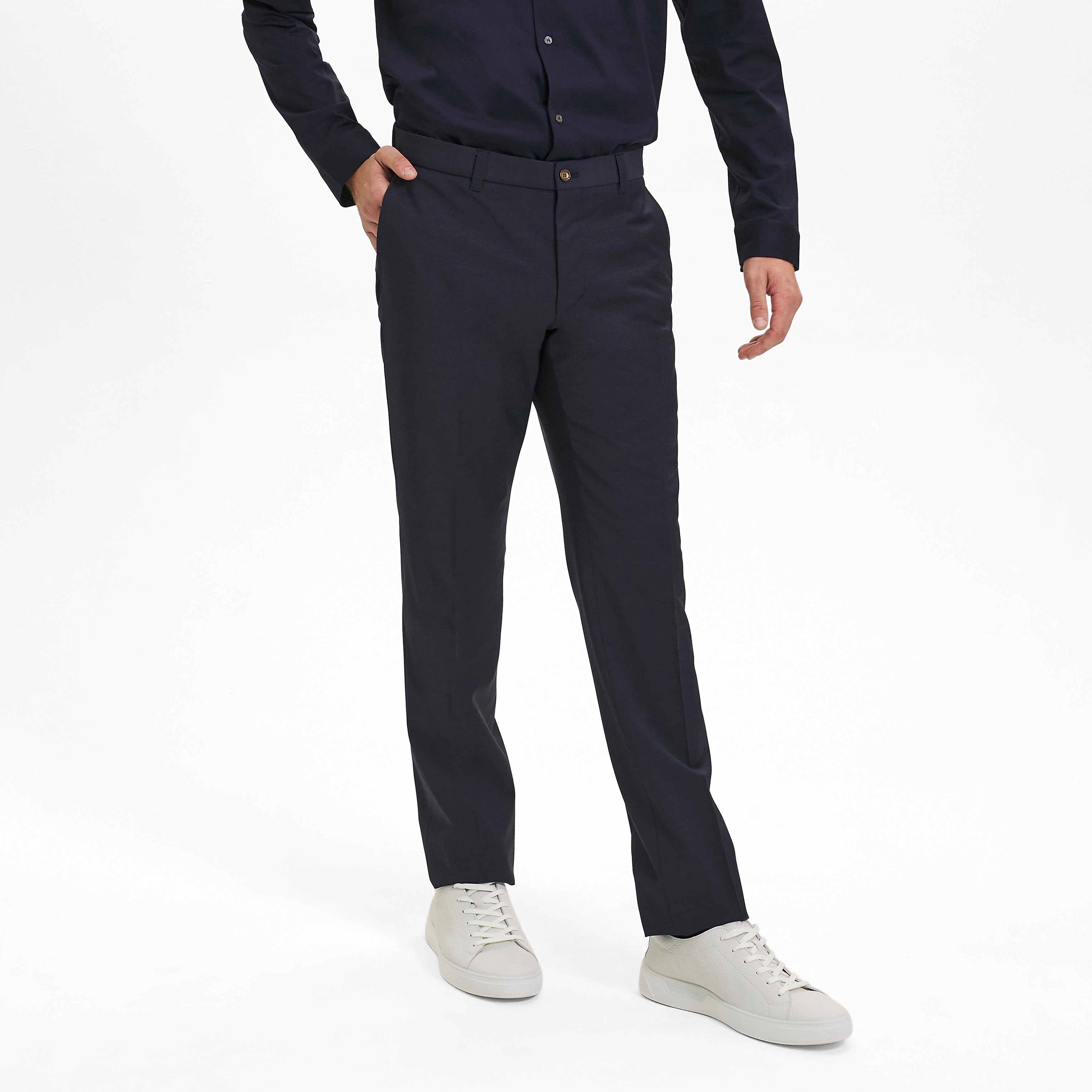 Sunwill Uldbukser i Modern Fit