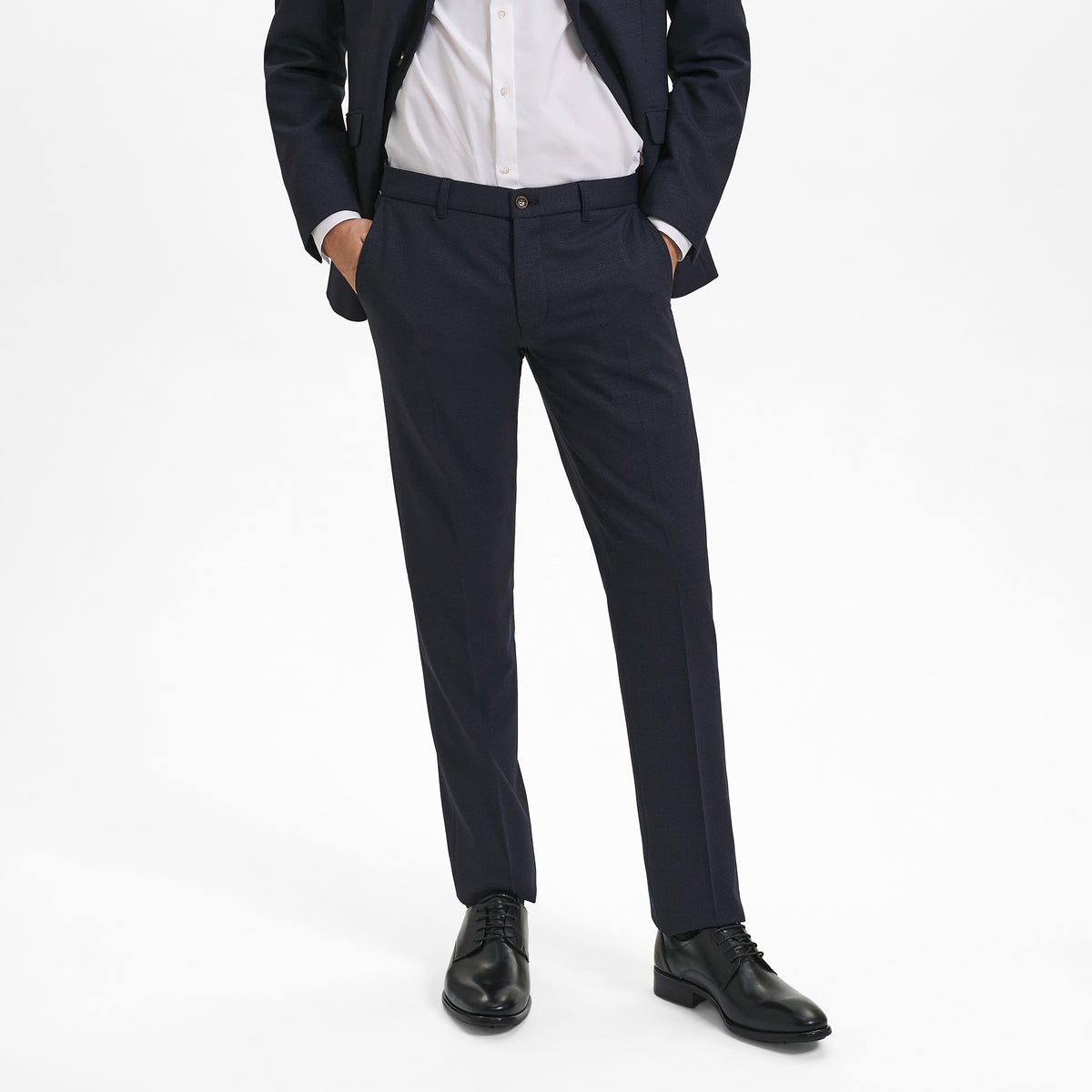 Sunwill Uldbukser i Modern Fit - Navy [405] / 22