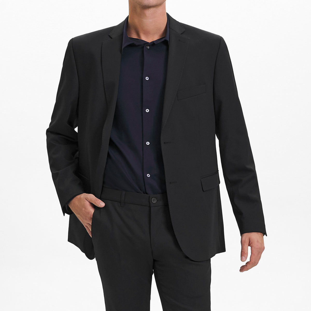 Sunwill Traveller Herreblazer i Regular Fit - Black [100] / 22