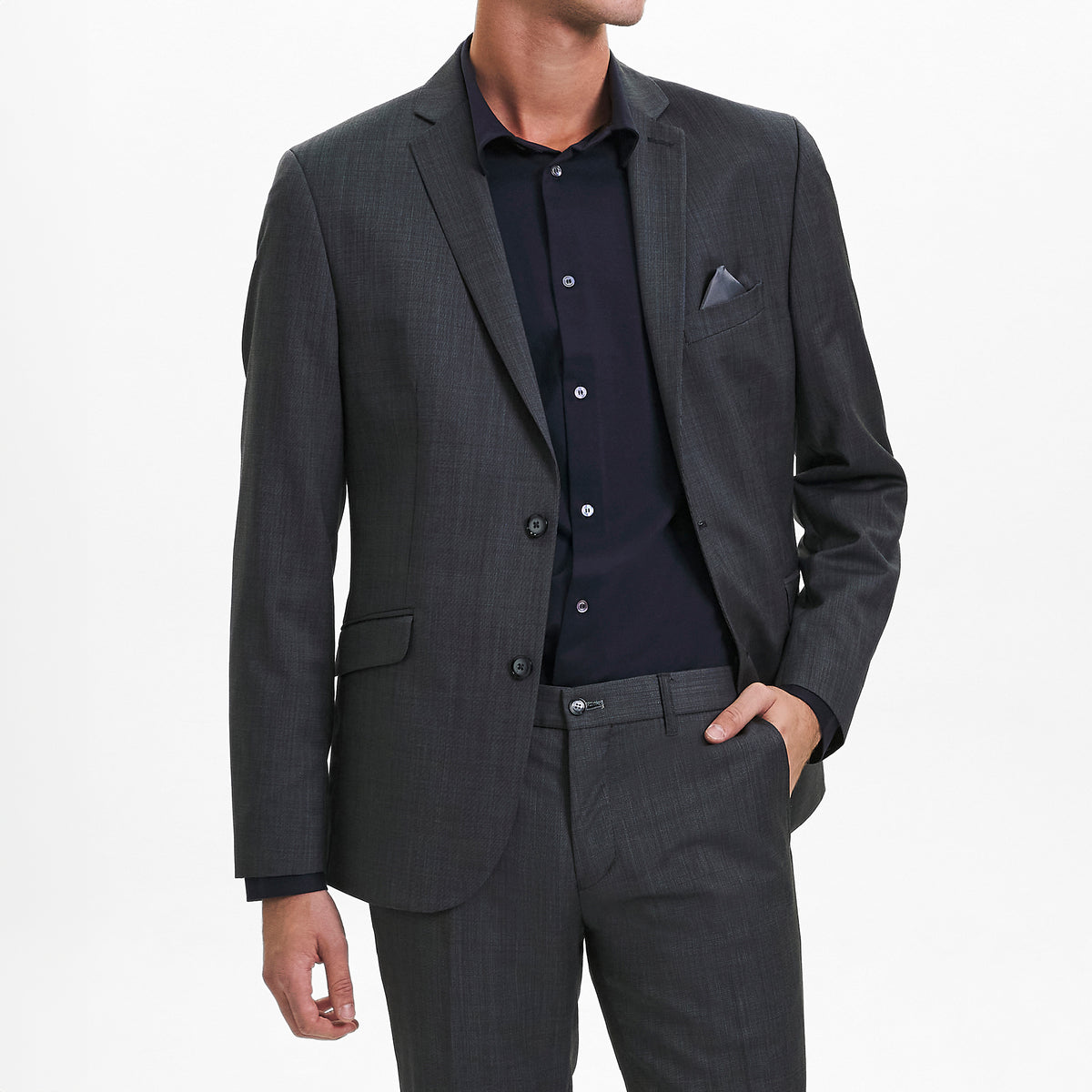 Sunwill Uldblazer i Modern Fit - Anthracite [105] / 23