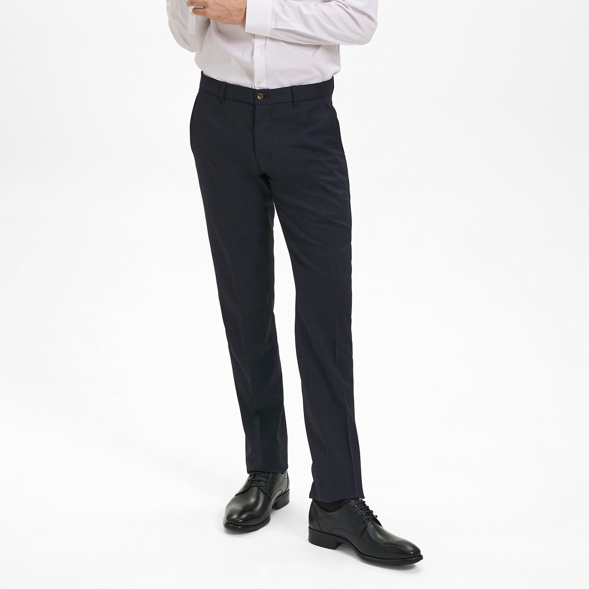 Sunwill Uldbukser i Fitted Fit - Navy [405] / 22