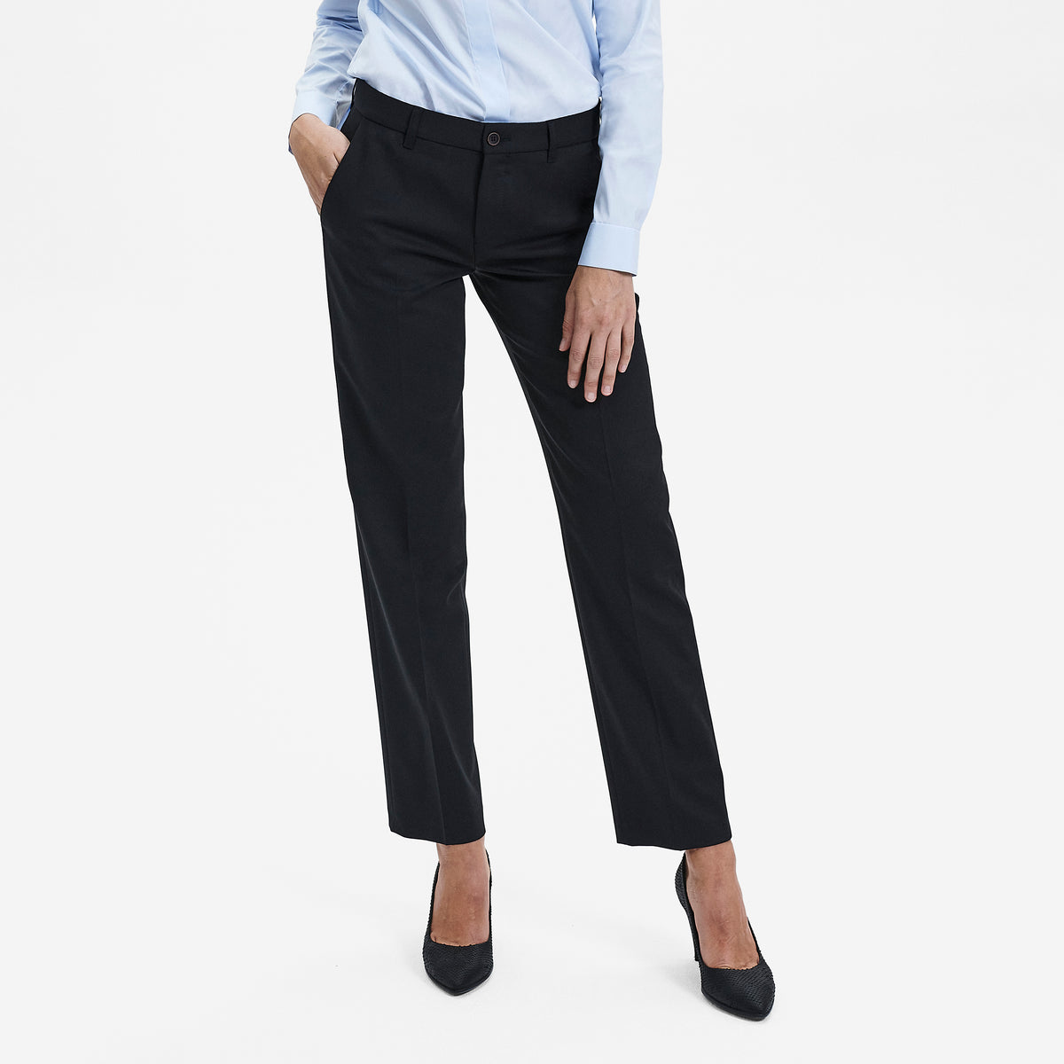 Sunwill Traveller Dame Bukser i Regular Fit - Black [100] / 30/76