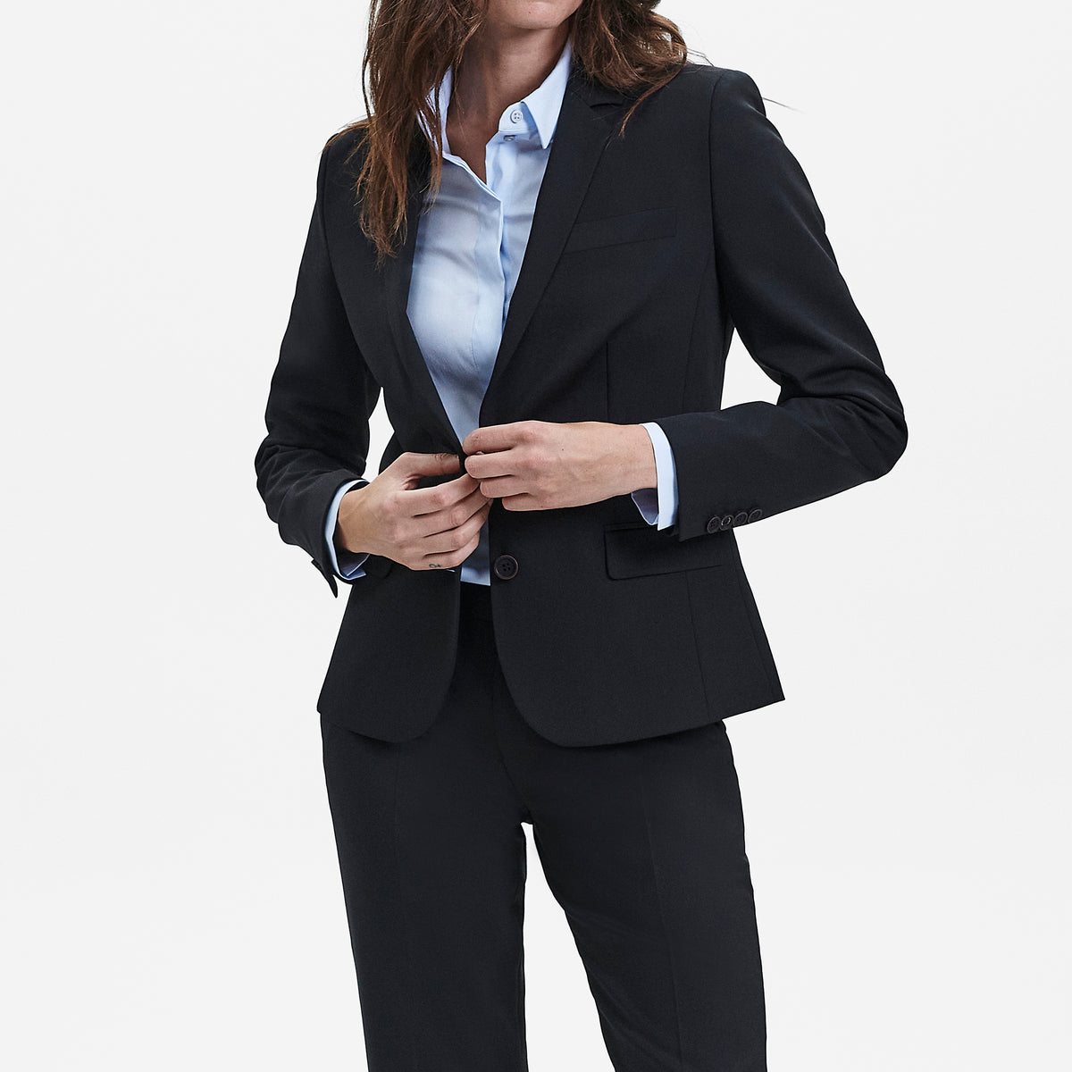 Sunwill Traveller Dame Blazer i Modern Fit - Black [100] / 30
