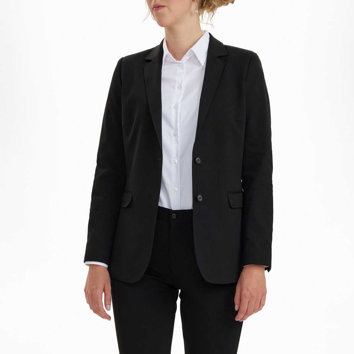 Sunwill Extreme Flexibility Dame Blazer i Modern Fit - Black [100] / 30